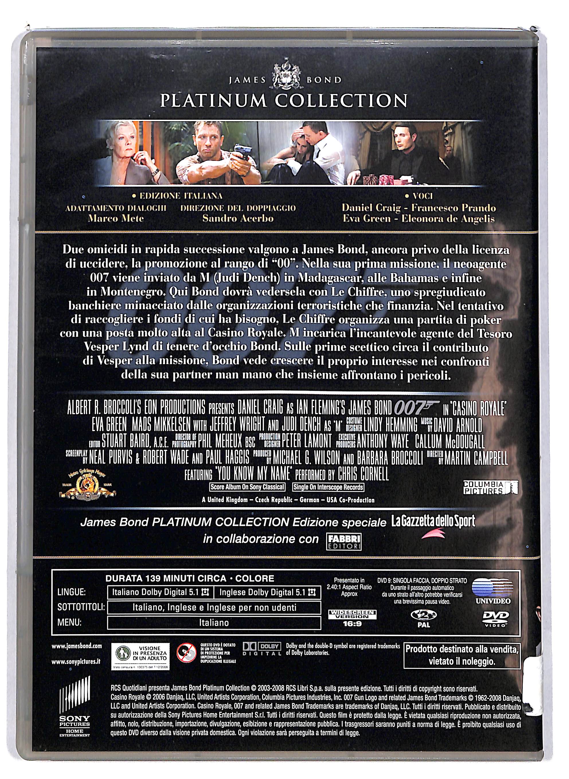 EBOND 007 casino royale - Platinum Collection EDITORIALE DVD DB719455 - Image 2