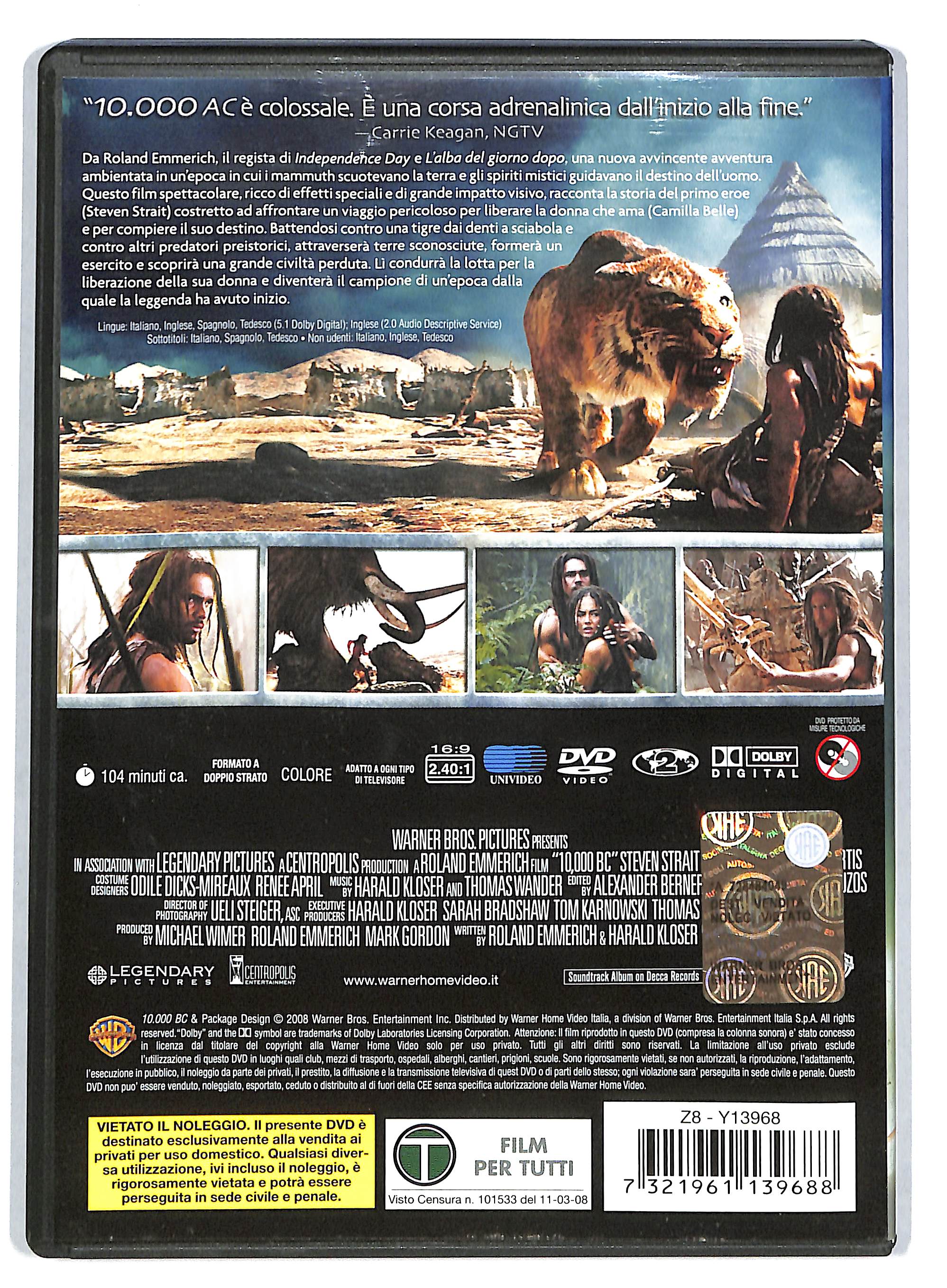 EBOND 10.000 a.C. DVD DB690130 - Image 2