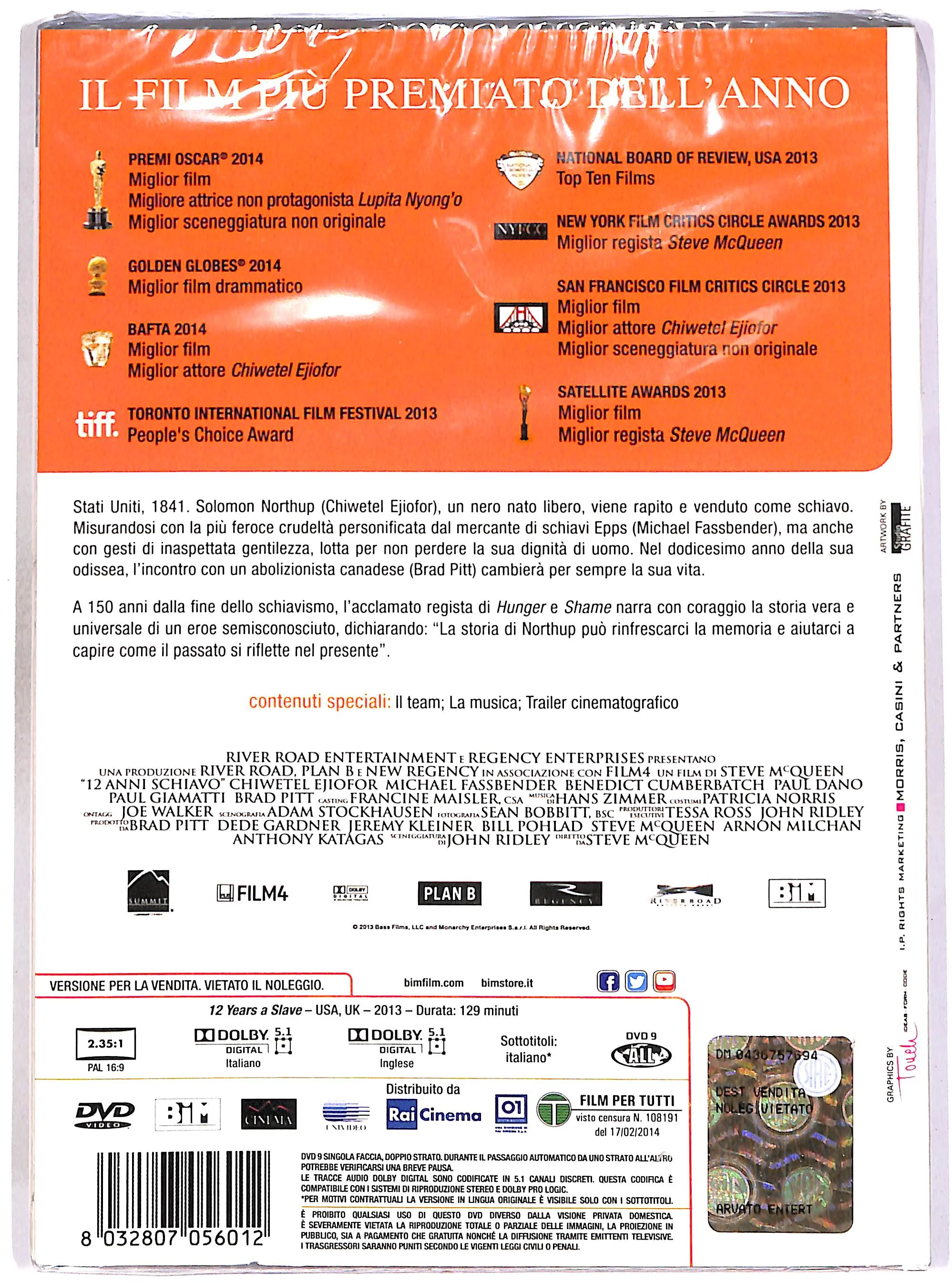 EBOND 12 anni schiavo SLIPCASE DVD DB689929 - Image 2