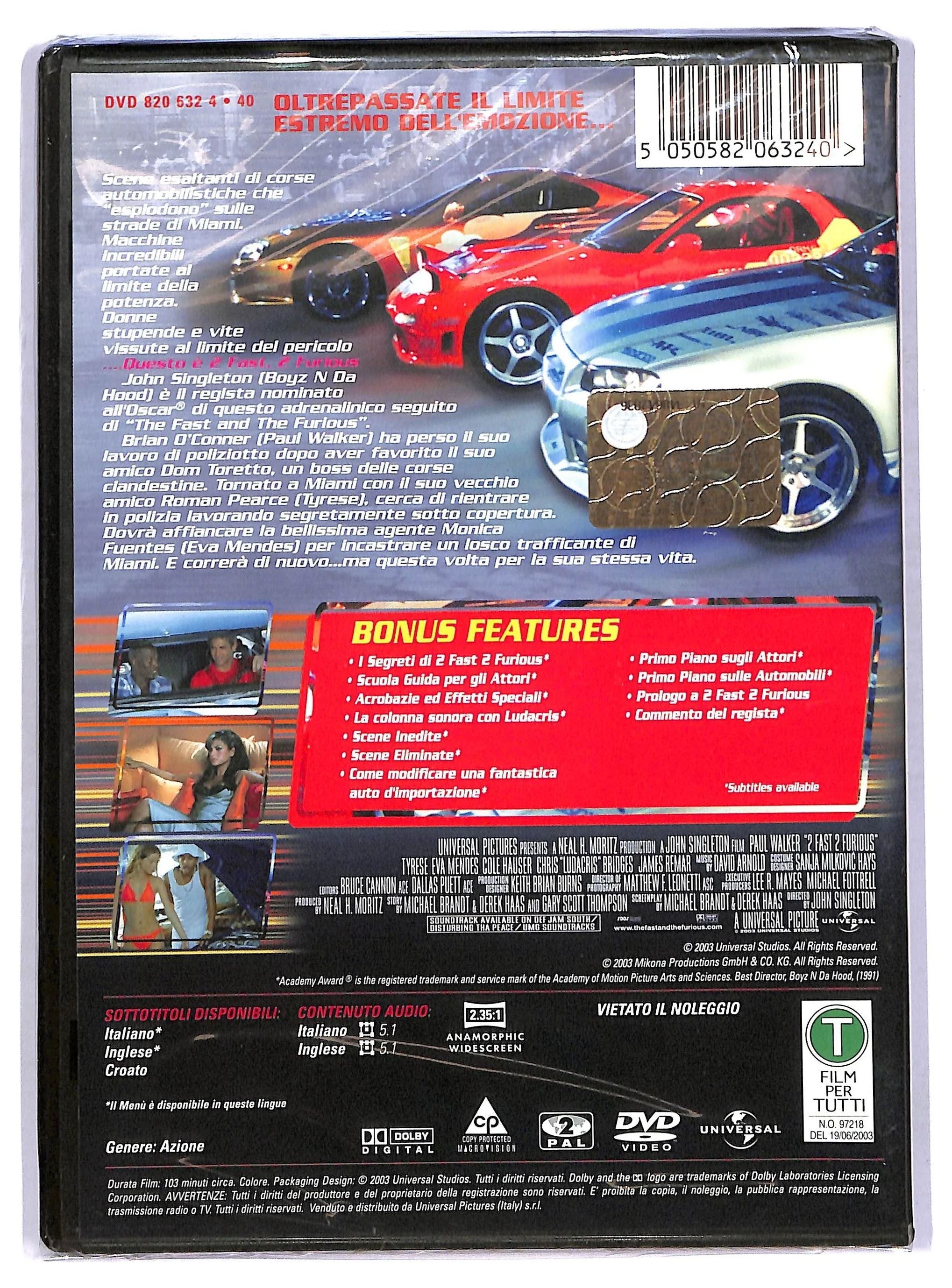 EBOND 2 Fast 2 Furious DVD DB758907 - Image 2