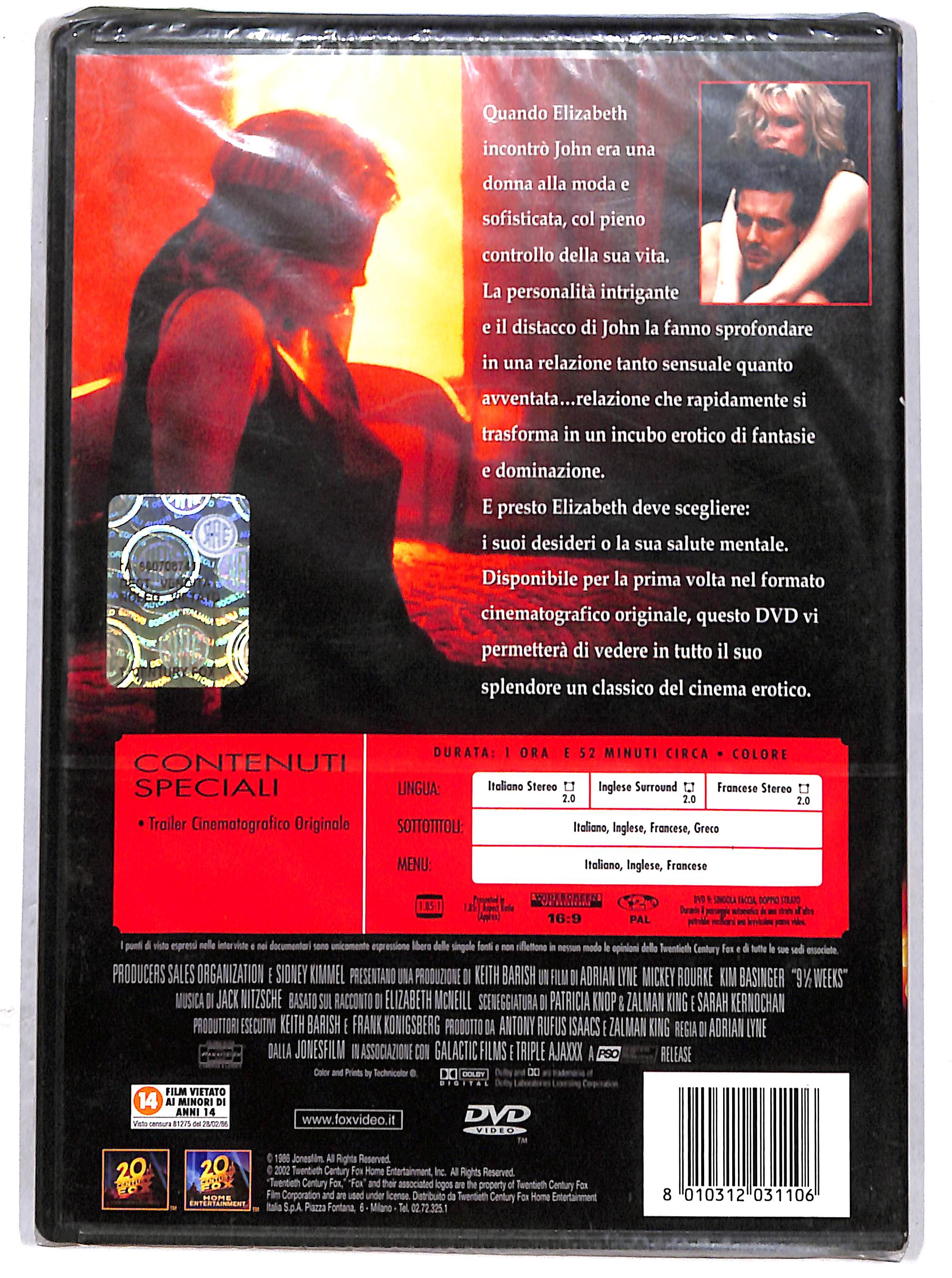 EBOND 9 settimane e 1/2 NOLEGGIO DVD DB734623 - Image 2
