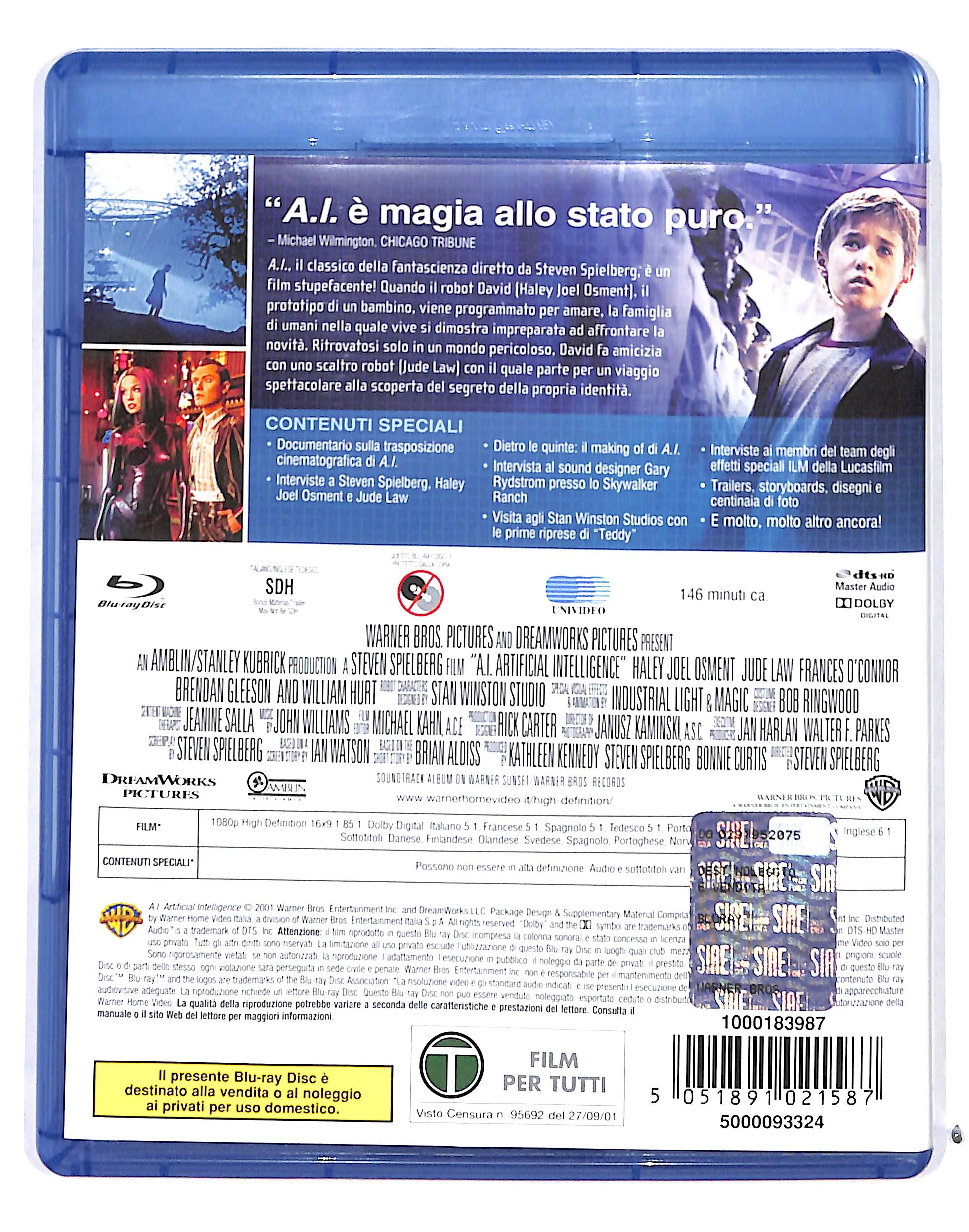 EBOND A.I. Intelligenza artificiale BLURAY BLURAY DB689269 - Image 2