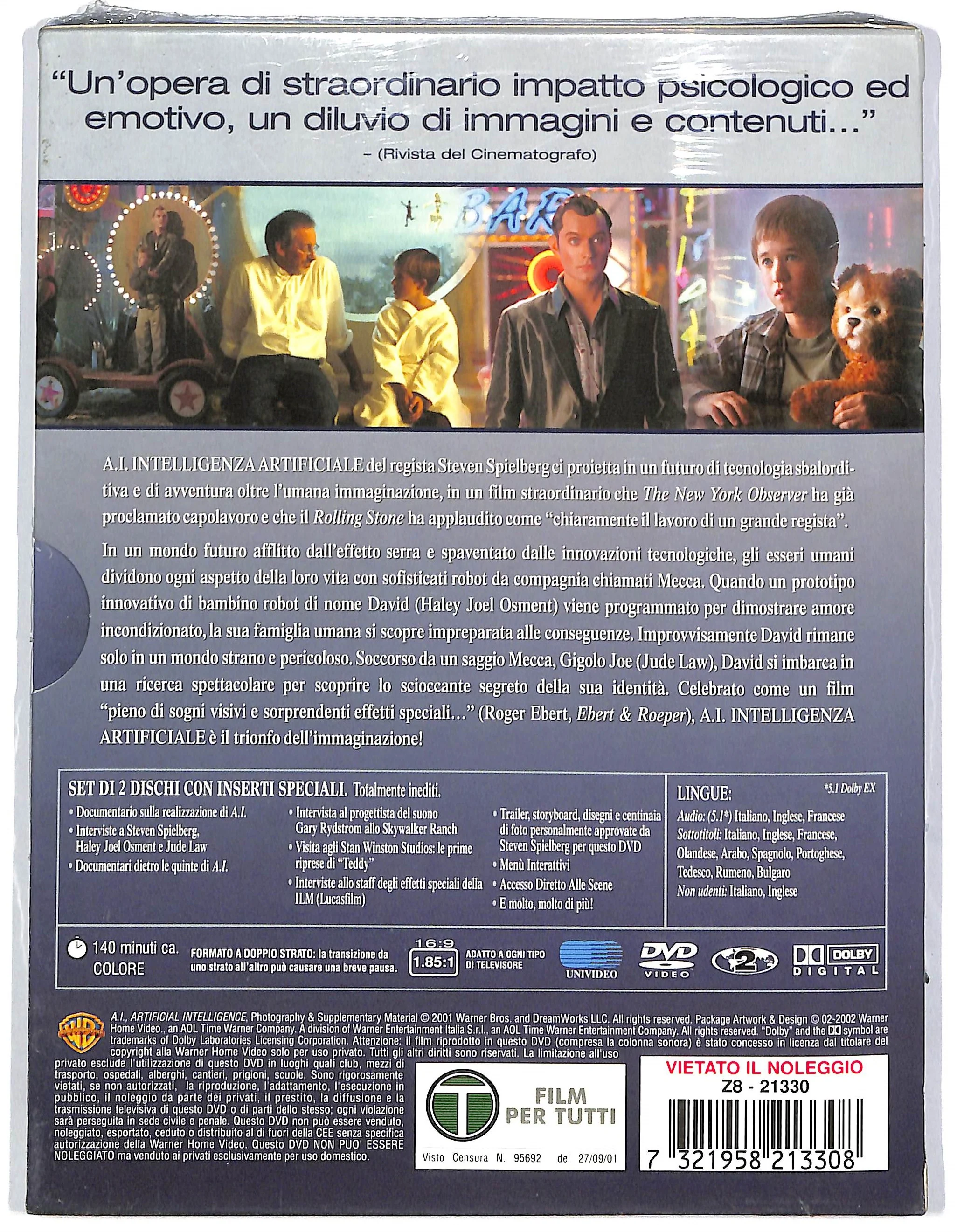 EBOND A.I. - Intelligenza artificiale - SLIPCASE DVD DB738804 - Image 2