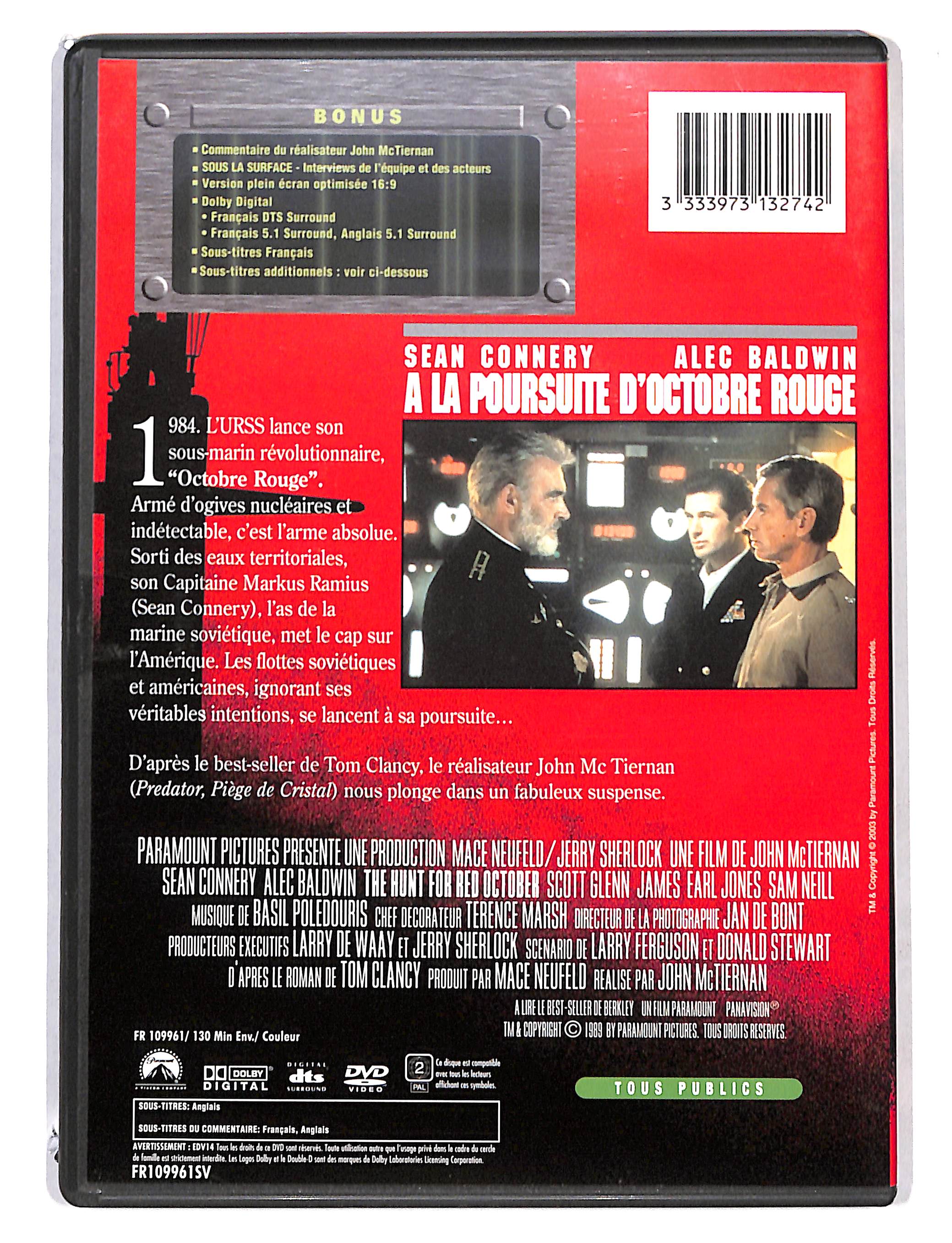 EBOND A la Poursuite d'Octobre Rouge - Edition Collector DVD DB692741 - Image 2