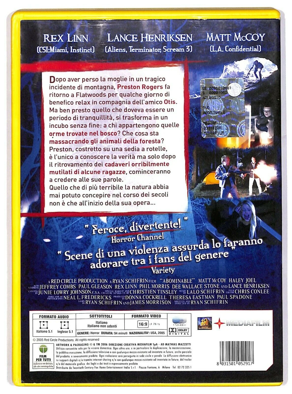 EBOND Abominable Di Ryan Schifrin DVD DB750152 - Image 2