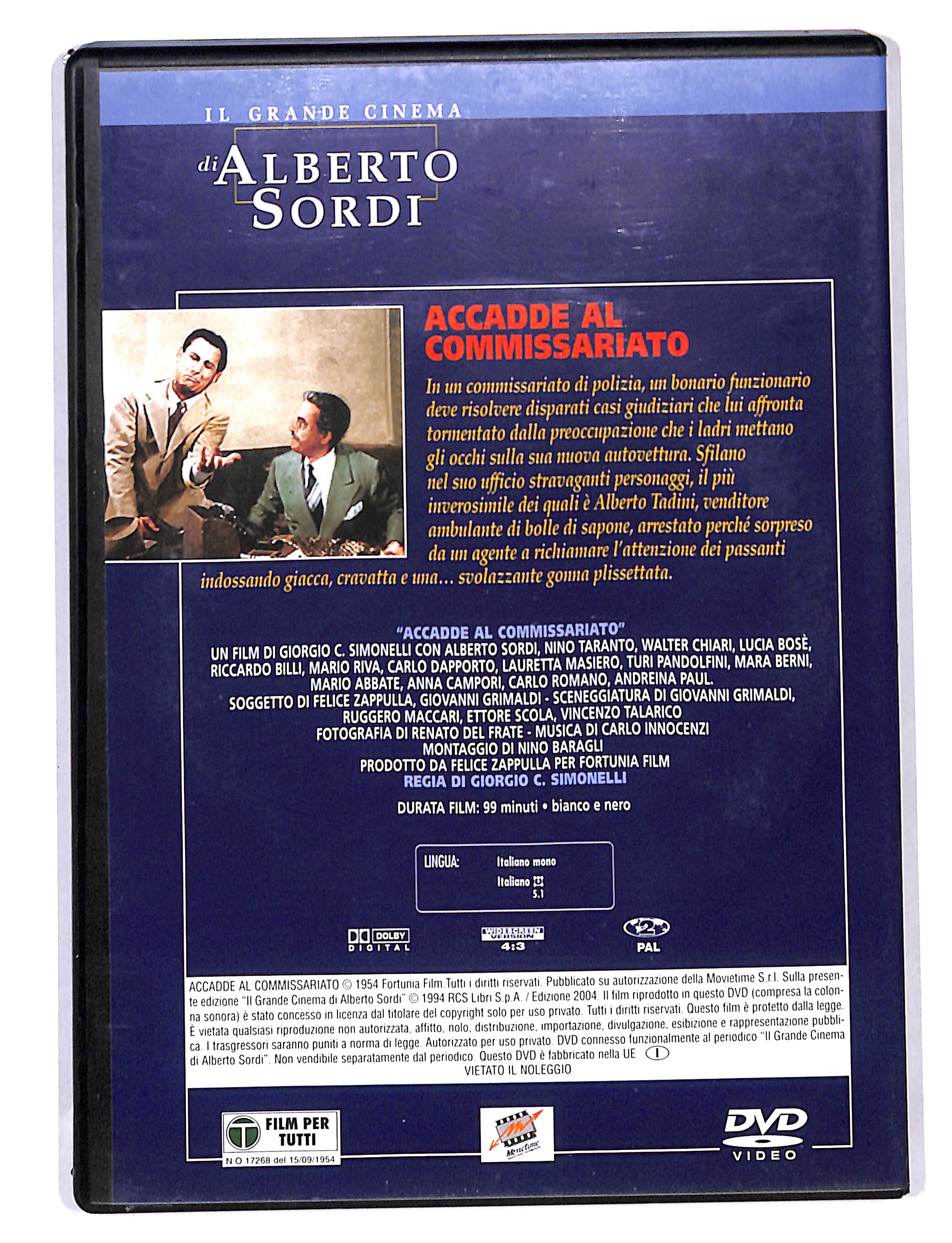 EBOND Accadde al commissariato - il grande cinema di Alberto sordi DVD DB713627 - Image 2