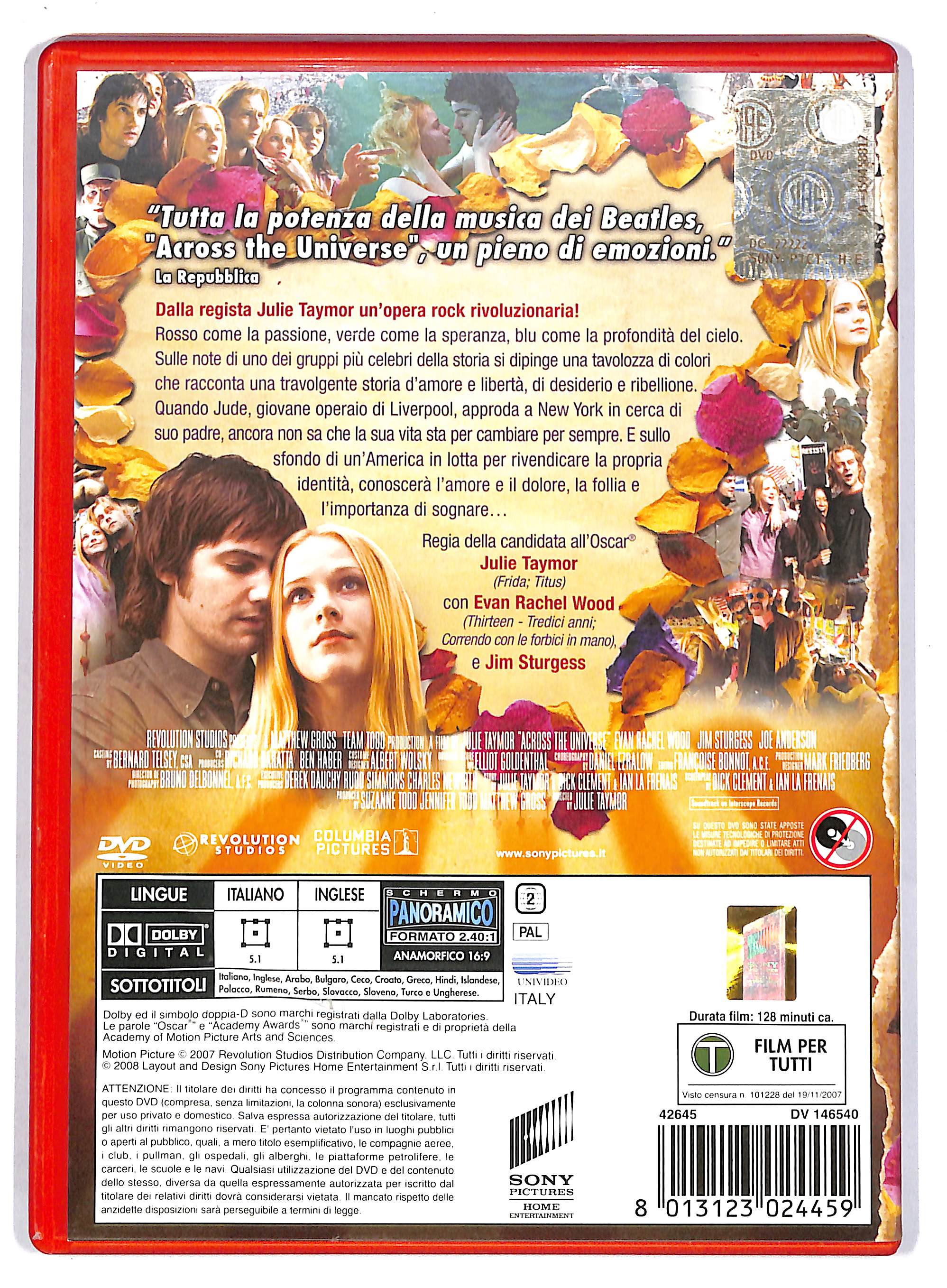 EBOND Across the Universe - NOLEGGIO DVD DB757427 - Image 2