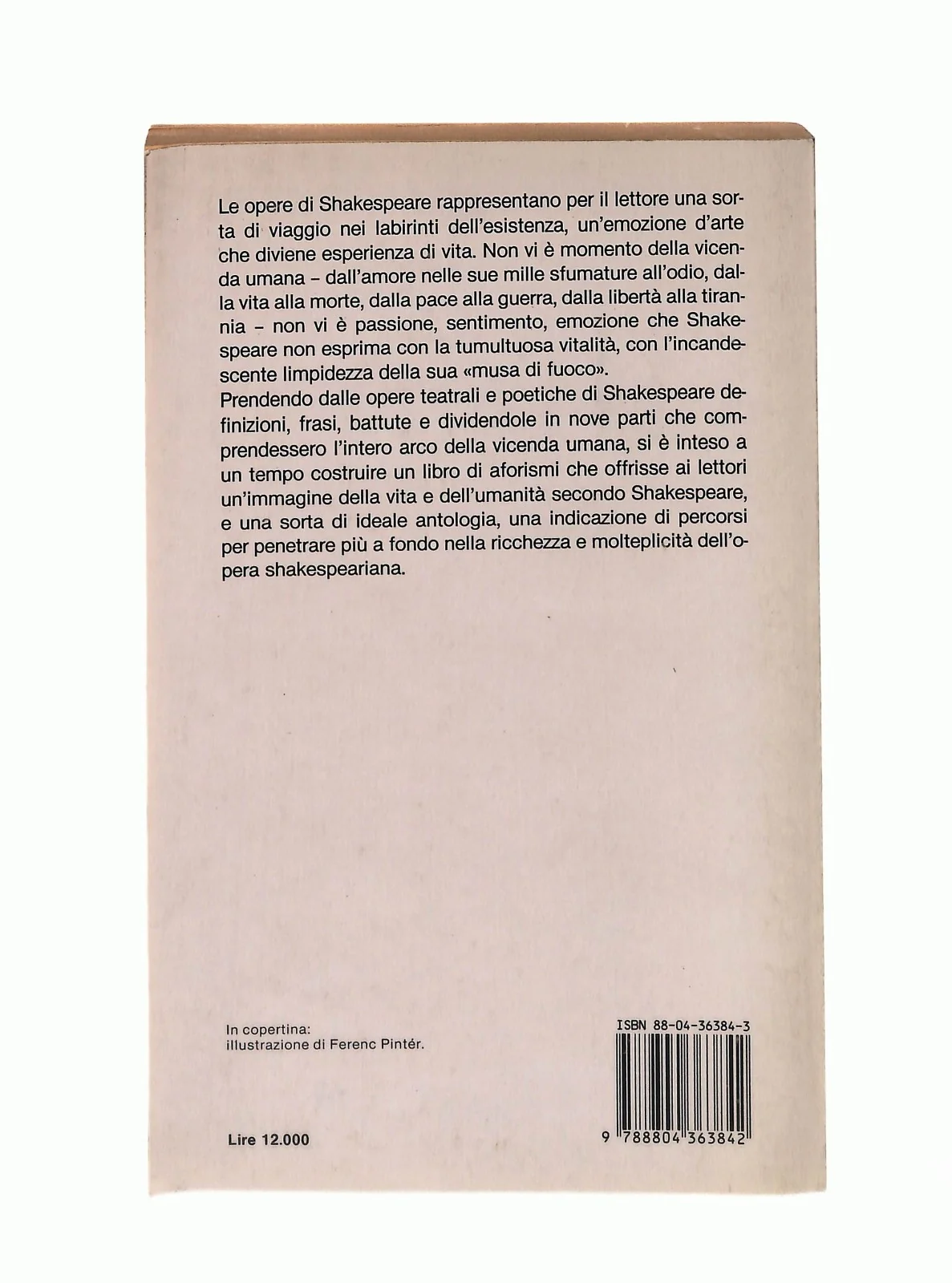 EBOND Aforismi Sul Gran Teatro Del Mondo Shakespeare Mondadori Libro LI045962 - Image 2