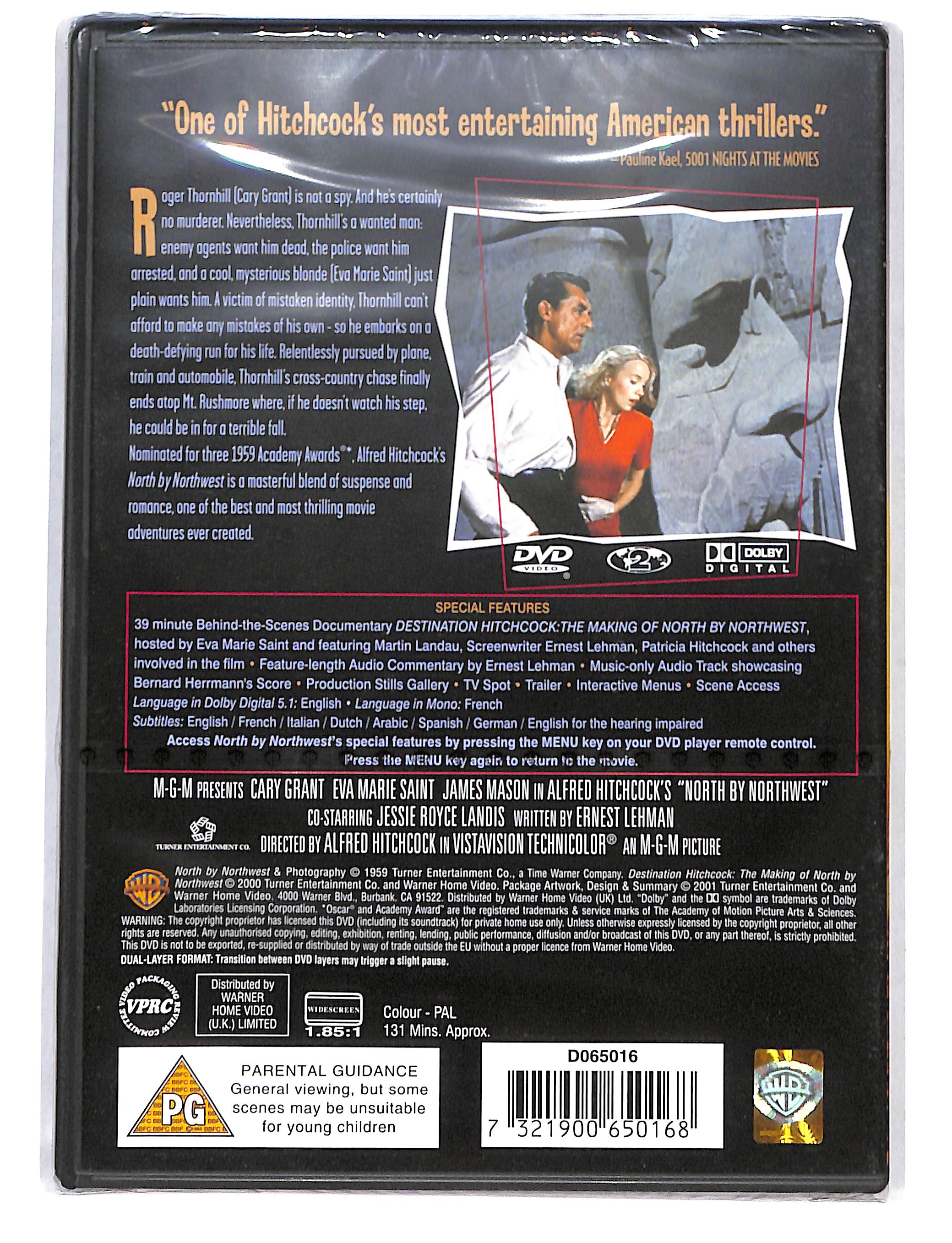 EBOND Alfred Hitchcock North By Northwest Edizione UK DVD DB695349 - Image 2
