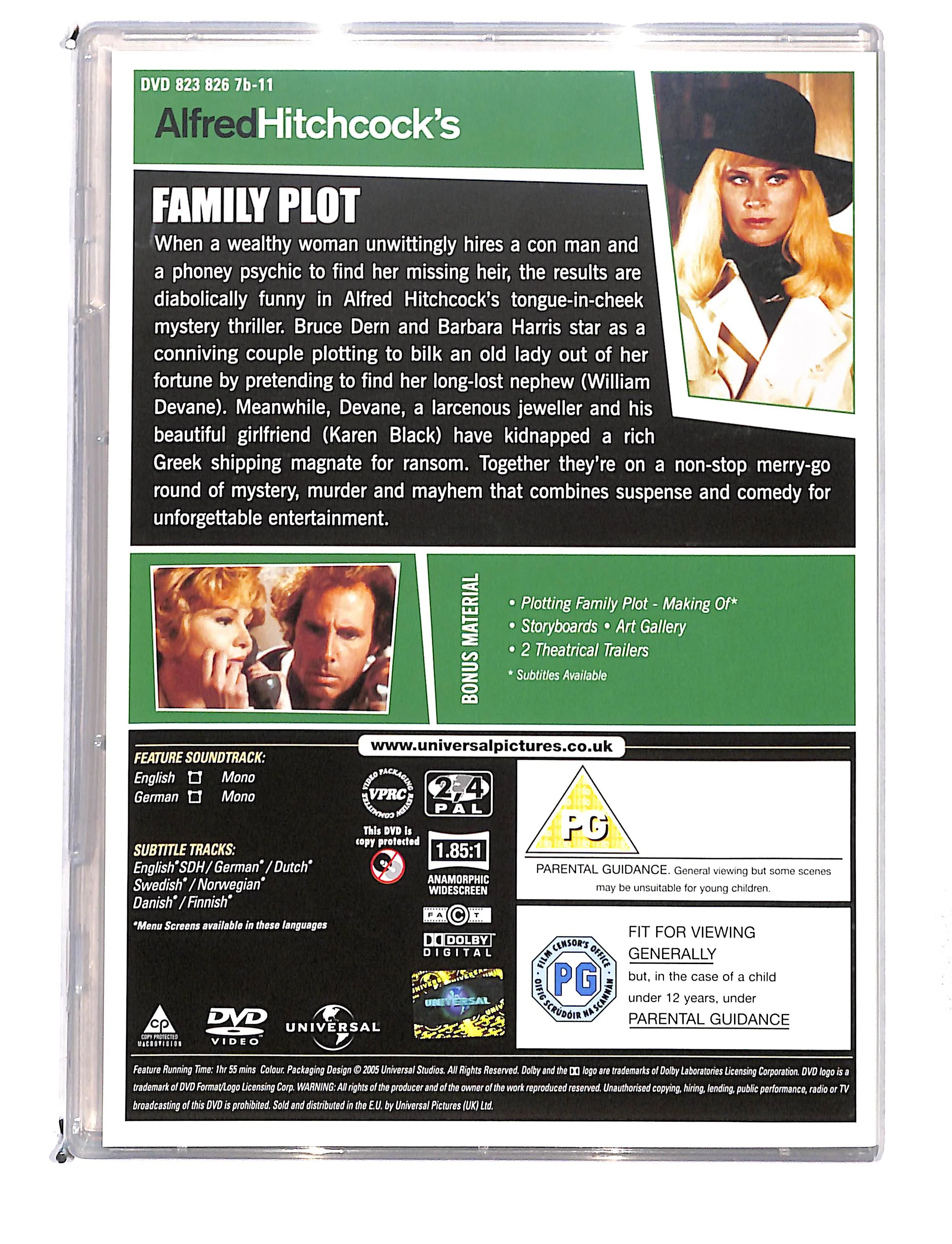 EBOND Alfred Hitchcock's - Family plot SLIMCASE DVD DB768636 - Image 2