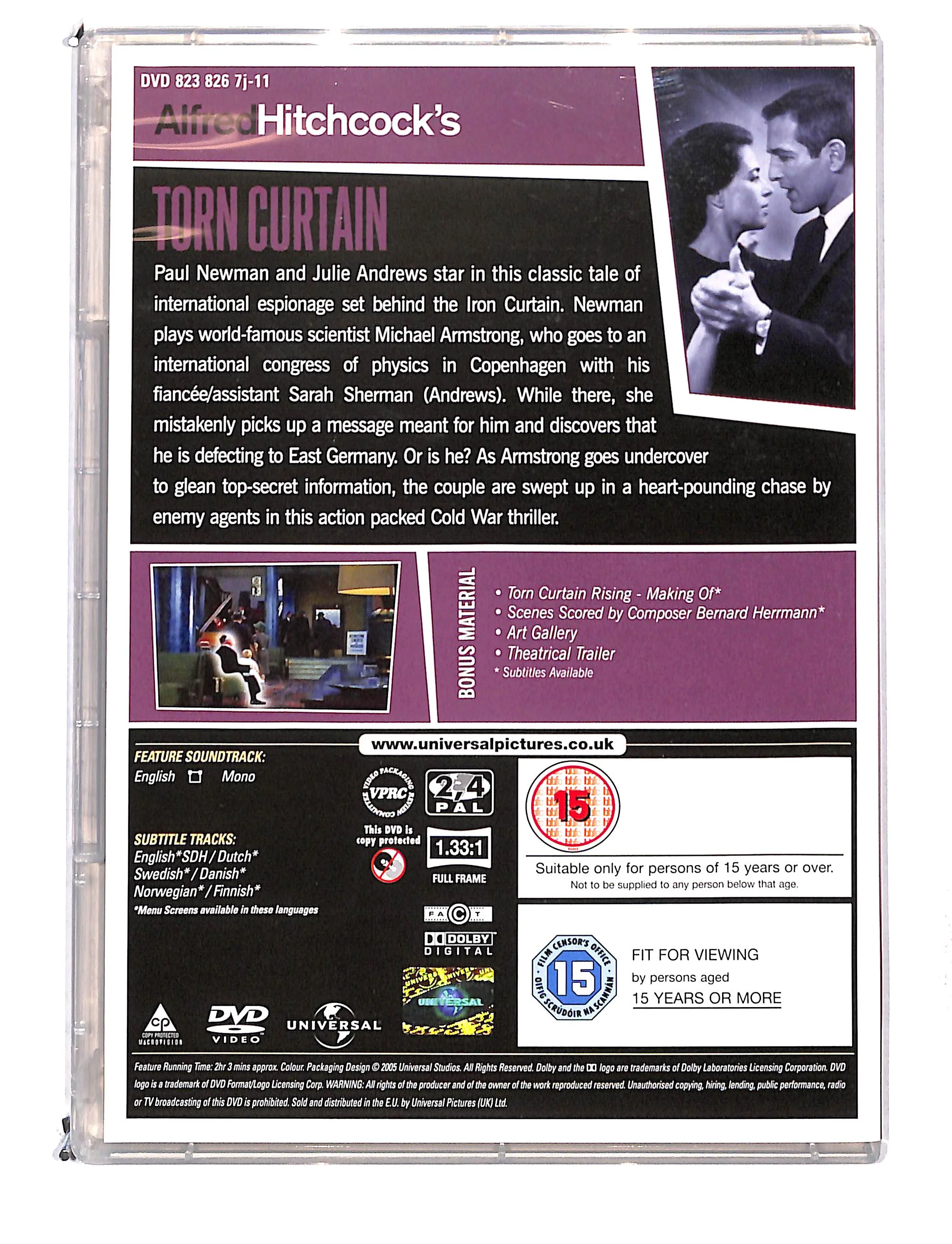 EBOND Alfred Hitchcock's - Torn Curtain SLIMCASE DVD DB768628 - Image 2