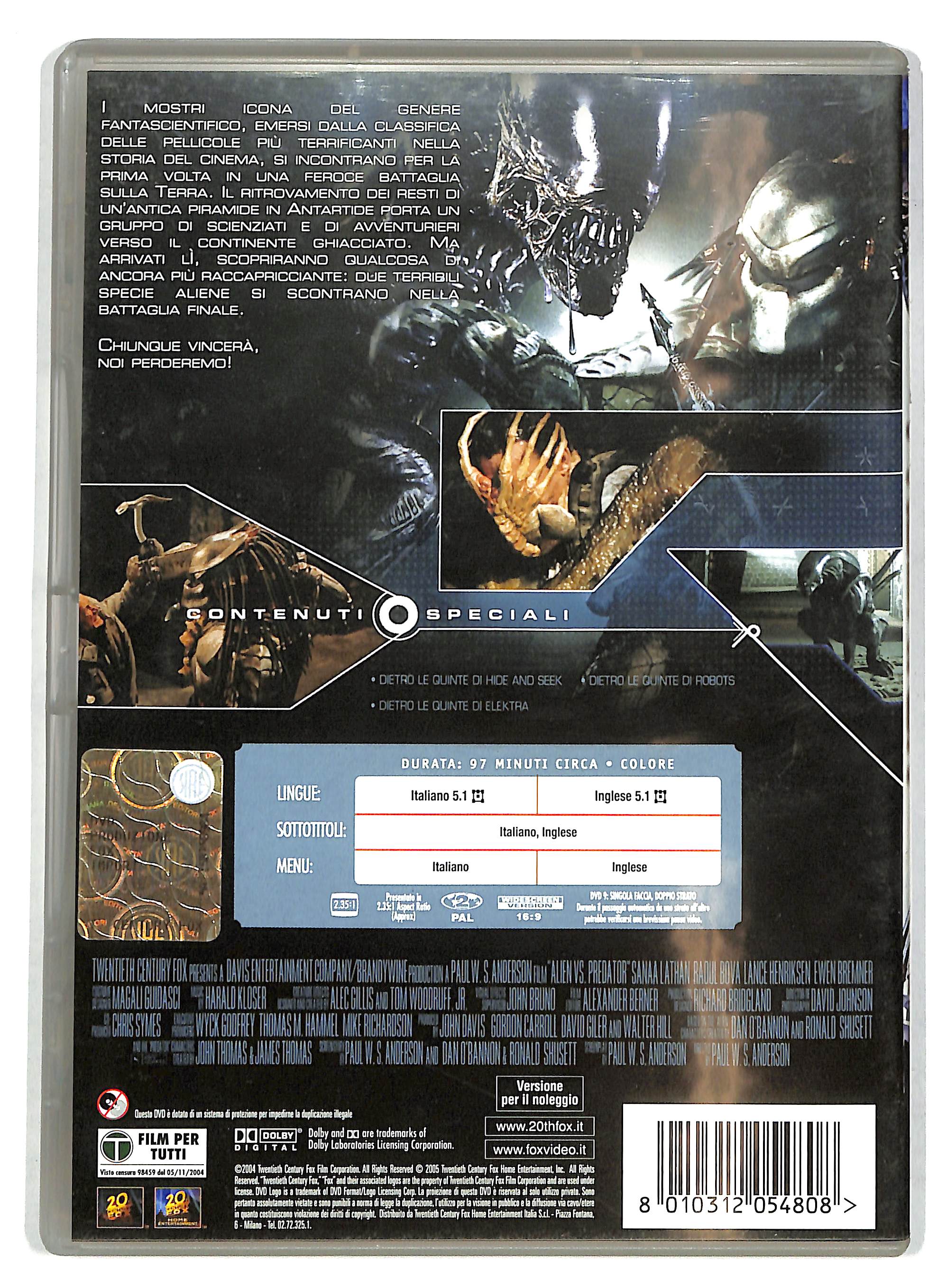 EBOND Alien vs. Predator NOLEGGIO DVD DB757315 - Image 2