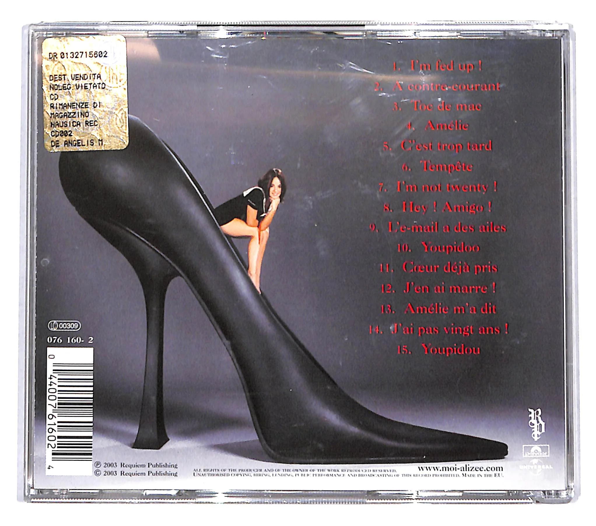 EBOND Alizee - Mes Courants Electriques... CD CB118408 - Image 2