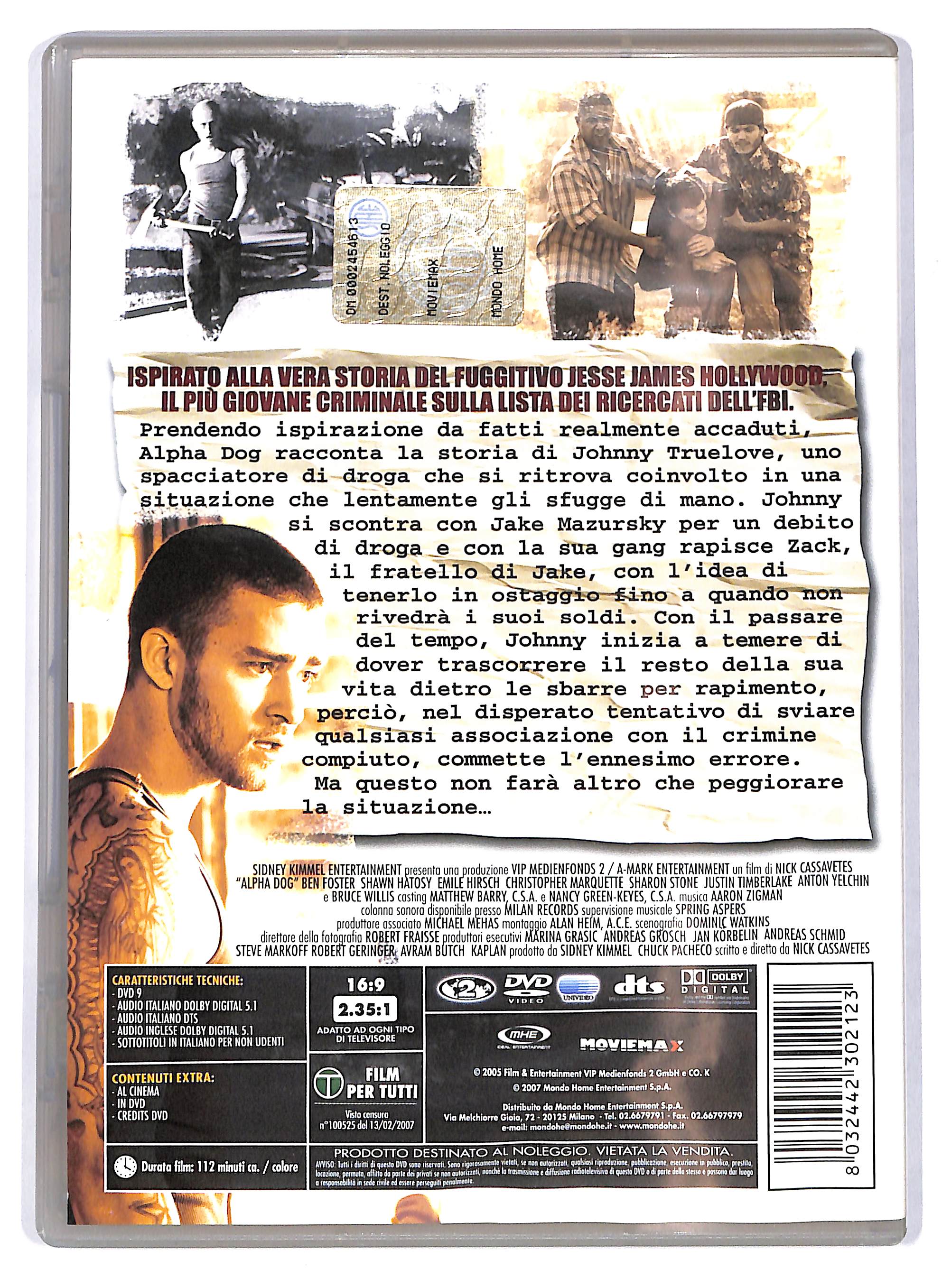 EBOND Alpha Dog NOLEGGIO DVD DB734902 - Image 2