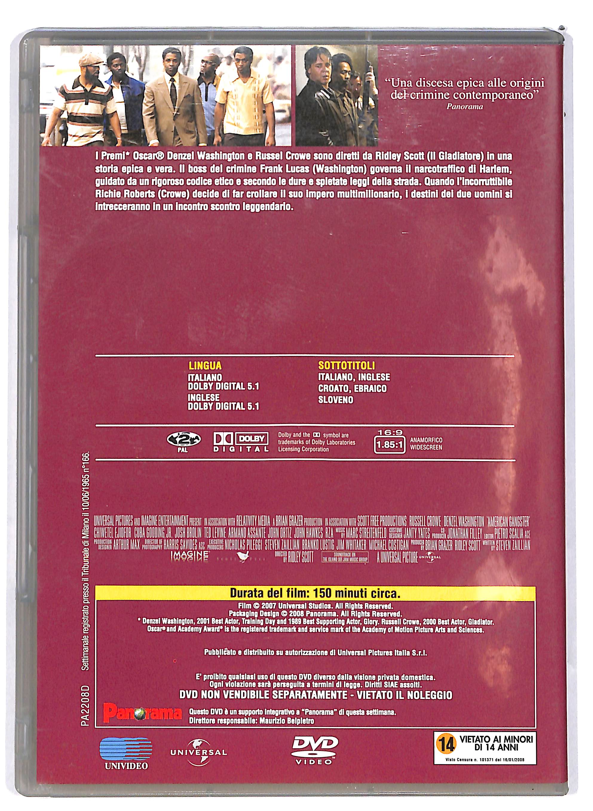 EBOND American Gangster EDITORIALE DVD DB699128 - Image 2