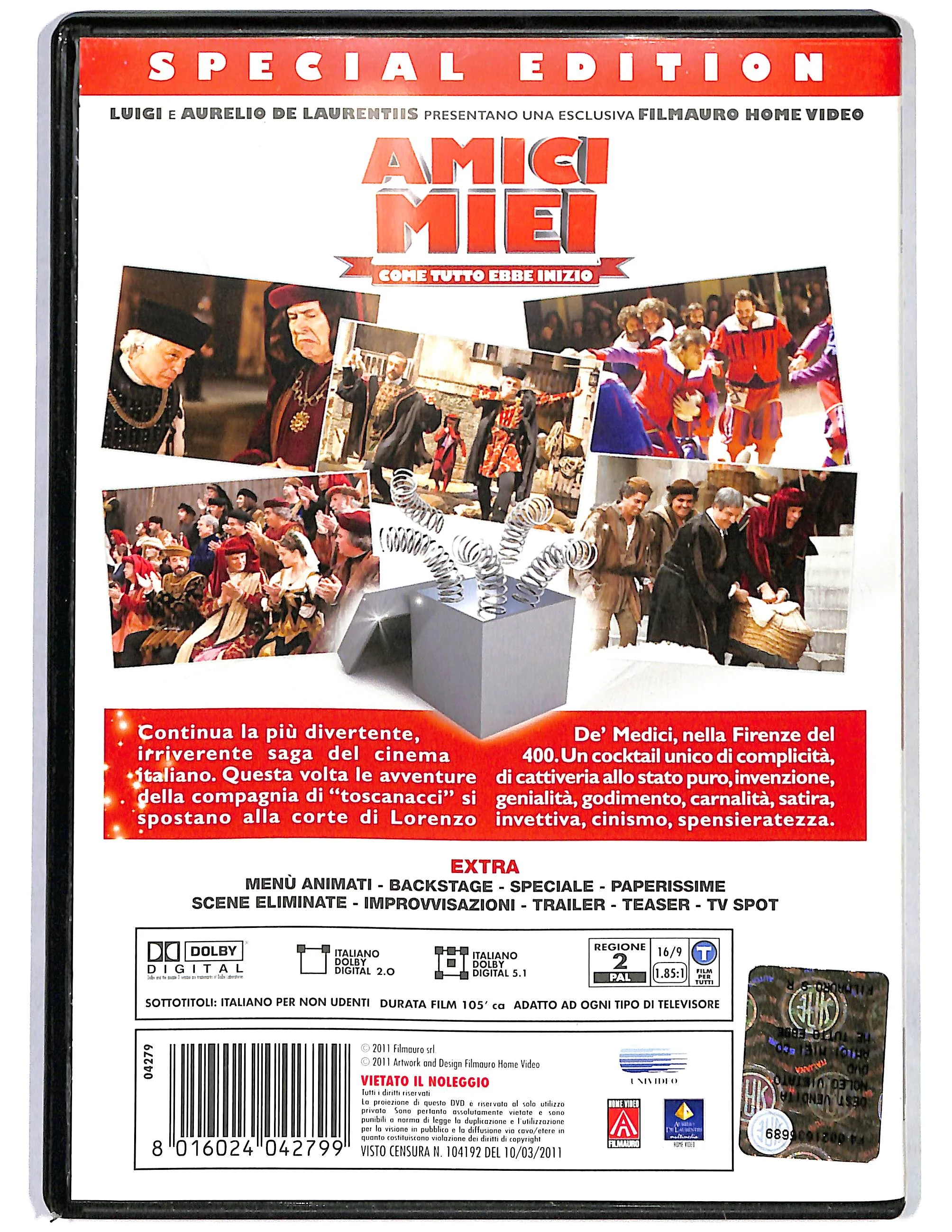EBOND Amici miei come tutto ebbe inizio EDIZIONE SPECIALE DVD DB721151 - Image 2