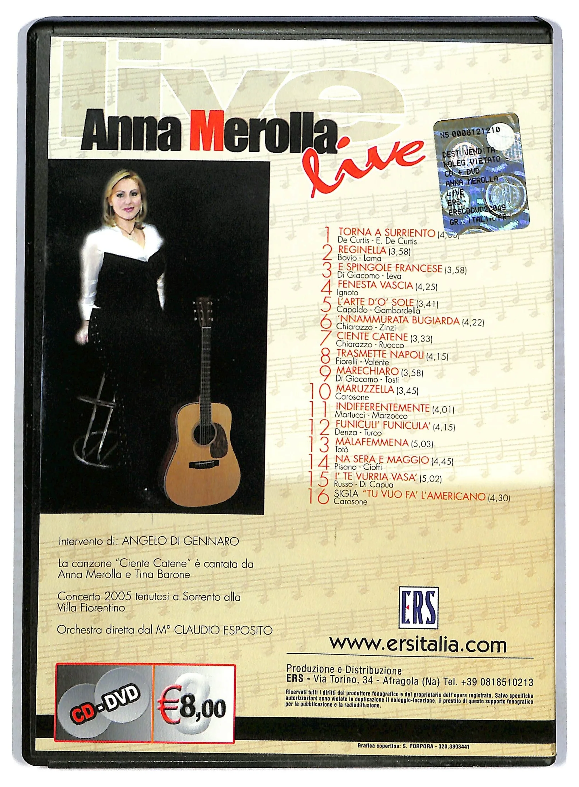 EBOND Anna Merolla Live EDITORIALE +DVD DB699621 - Image 2