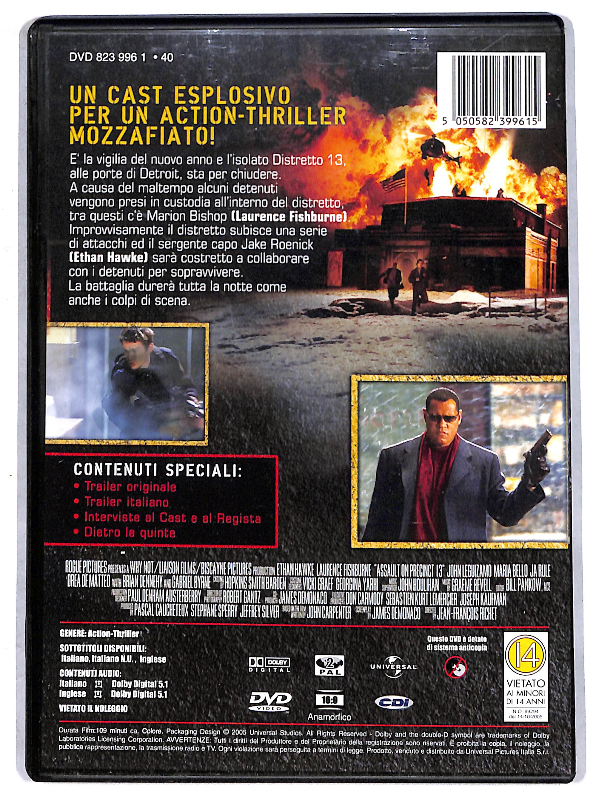 EBOND assault on precint 13 DVD DB714358 - Image 2