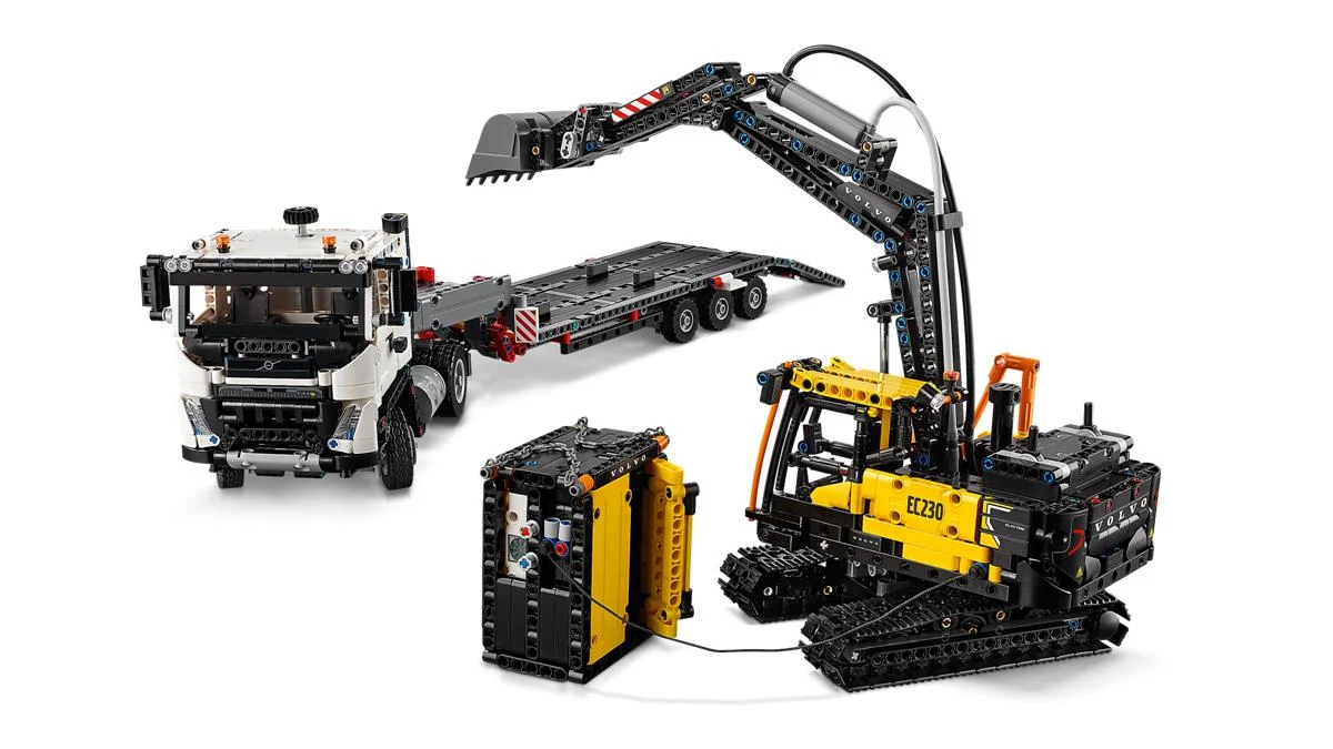 LEGO 42175 Autocarro Volvo FMX ed Escavatore elettrico EC230 - Image 6