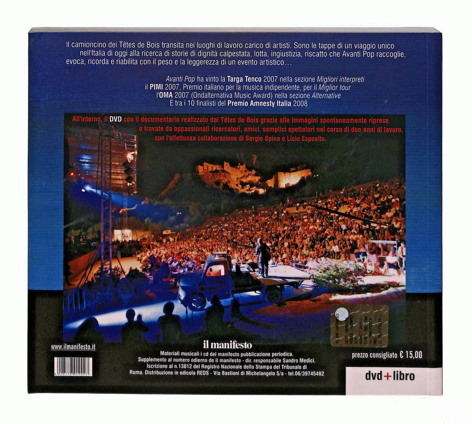 EBOND Avanti Pop i Diari Del Camioncino Cura PintoCon DVD Libro LI045728 - Image 2