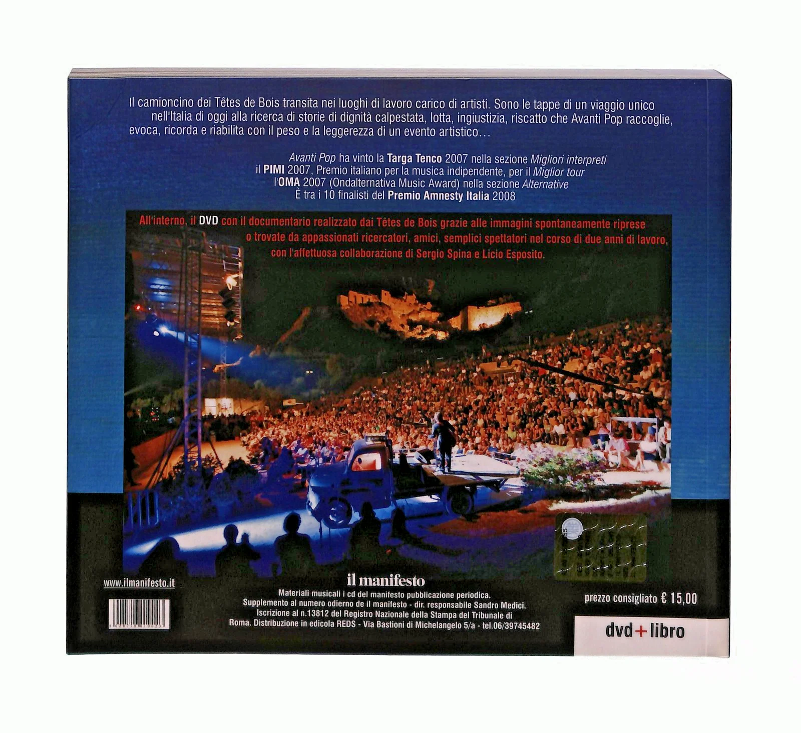 EBOND Avanti Pop i Diari Del Camioncino Cura PintoCon DVD Libro LI045776 - Image 2