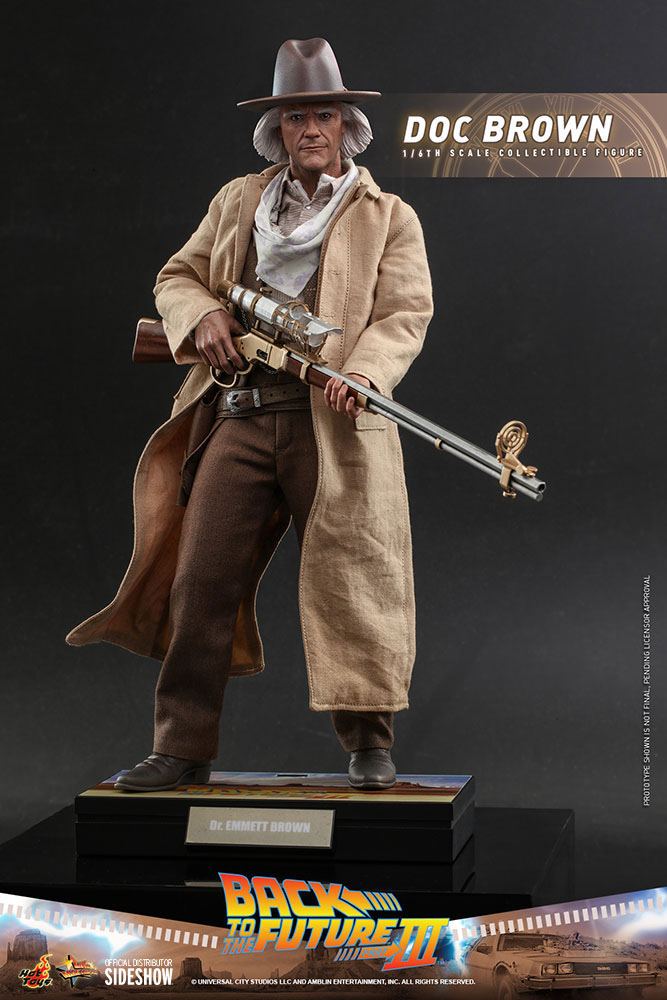 BACK TO THE FUTURE III MOVIE MASTERPIECE ACTION FIGURE 1/6 DOC BROWN 32 CM P044325 - Image 3