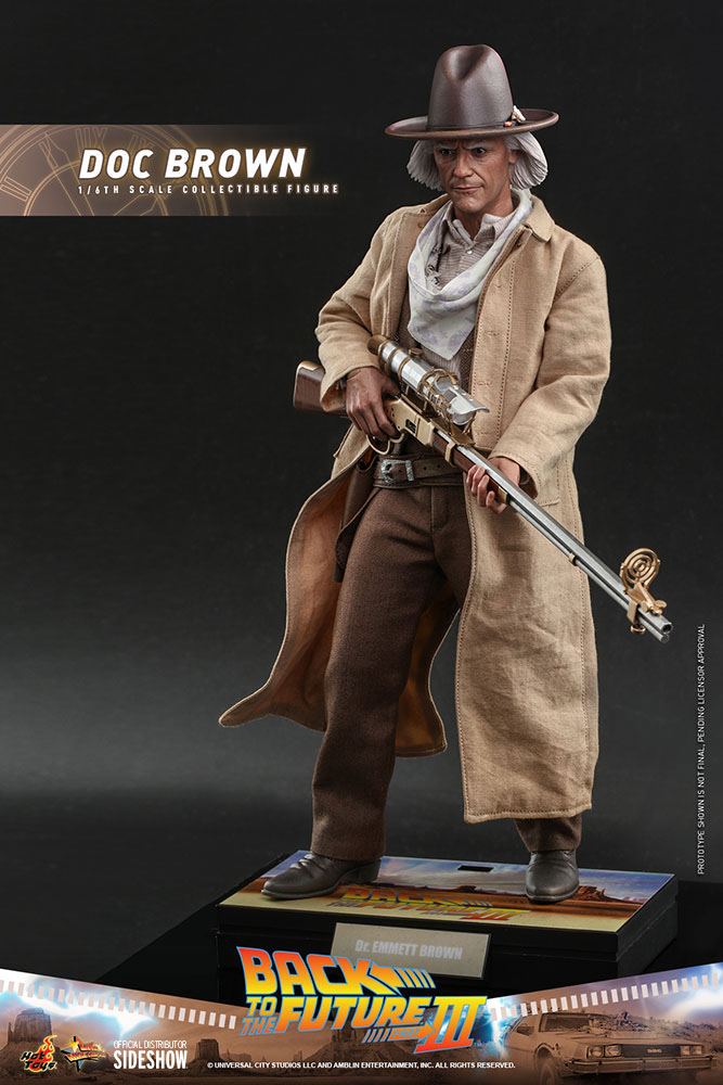 BACK TO THE FUTURE III MOVIE MASTERPIECE ACTION FIGURE 1/6 DOC BROWN 32 CM P044325 - Image 4