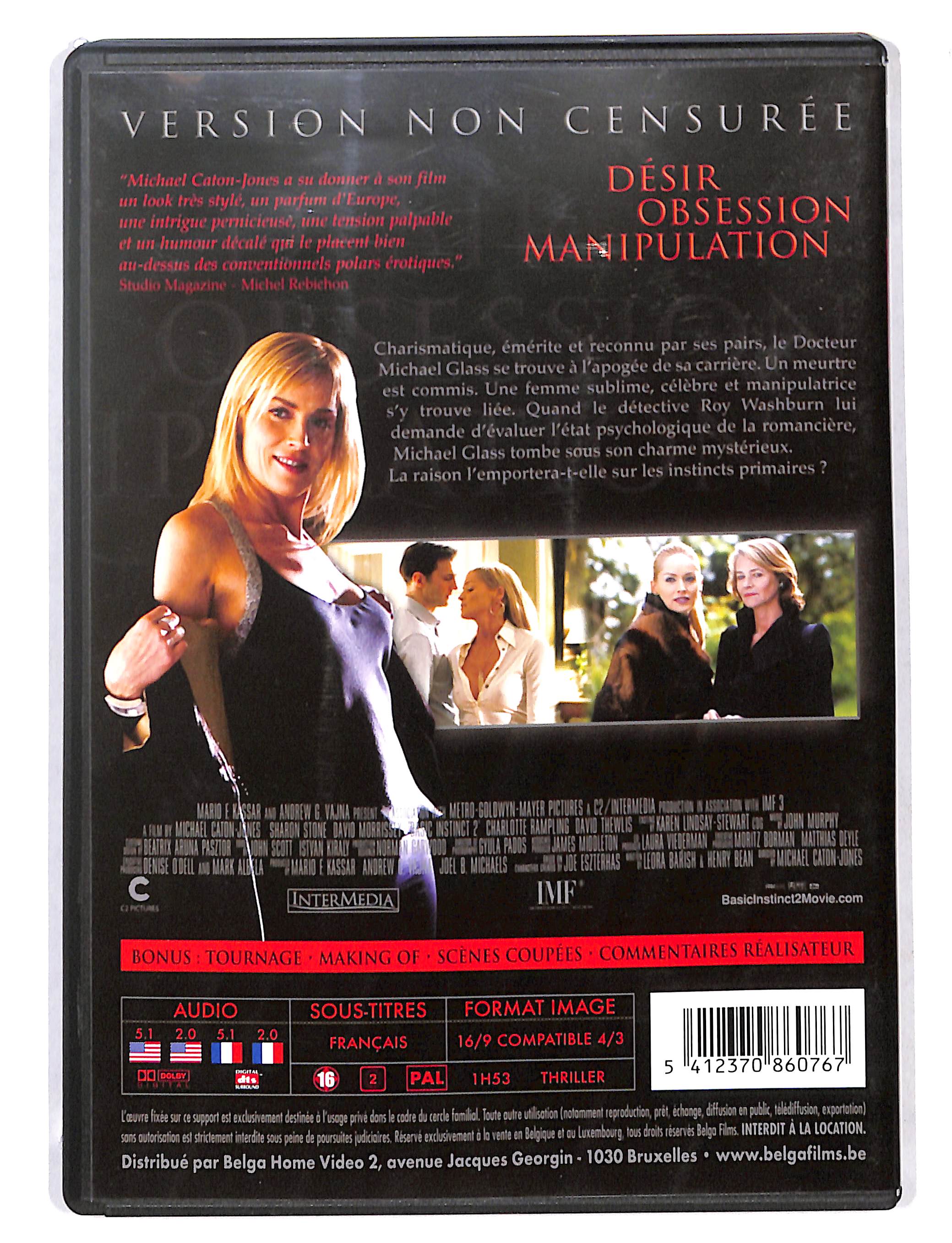 EBOND Basic Instinct 2 - Edizione Belga DVD DB725938 - Image 2