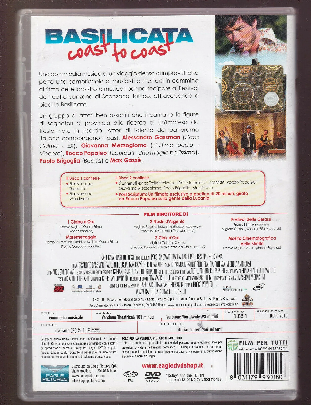 EBOND Basilicata Coast To Coast NOLEGGIO DVD DB579014 - Image 2