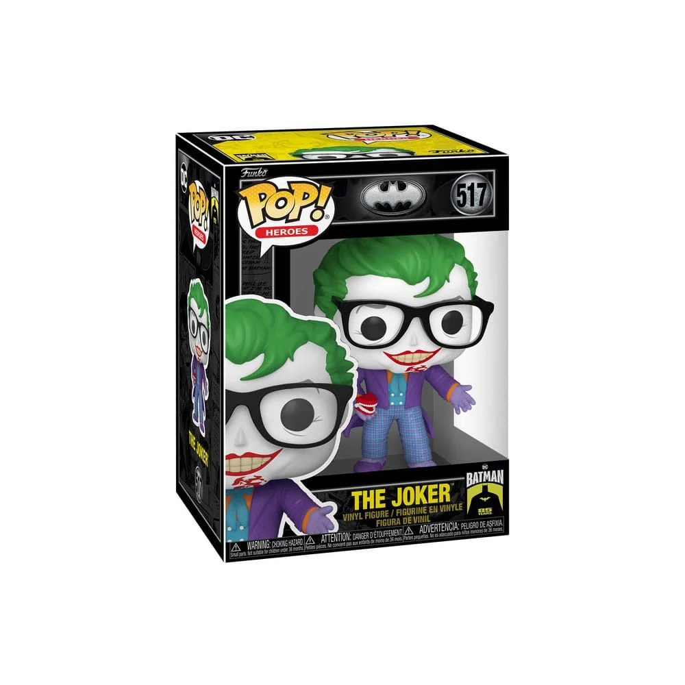 BATMAN 85TH ANNIVERSARY POP! MOVIES VINYL FIGURE THE JOKER W/TEETH 9 CM P038699 - Image 2