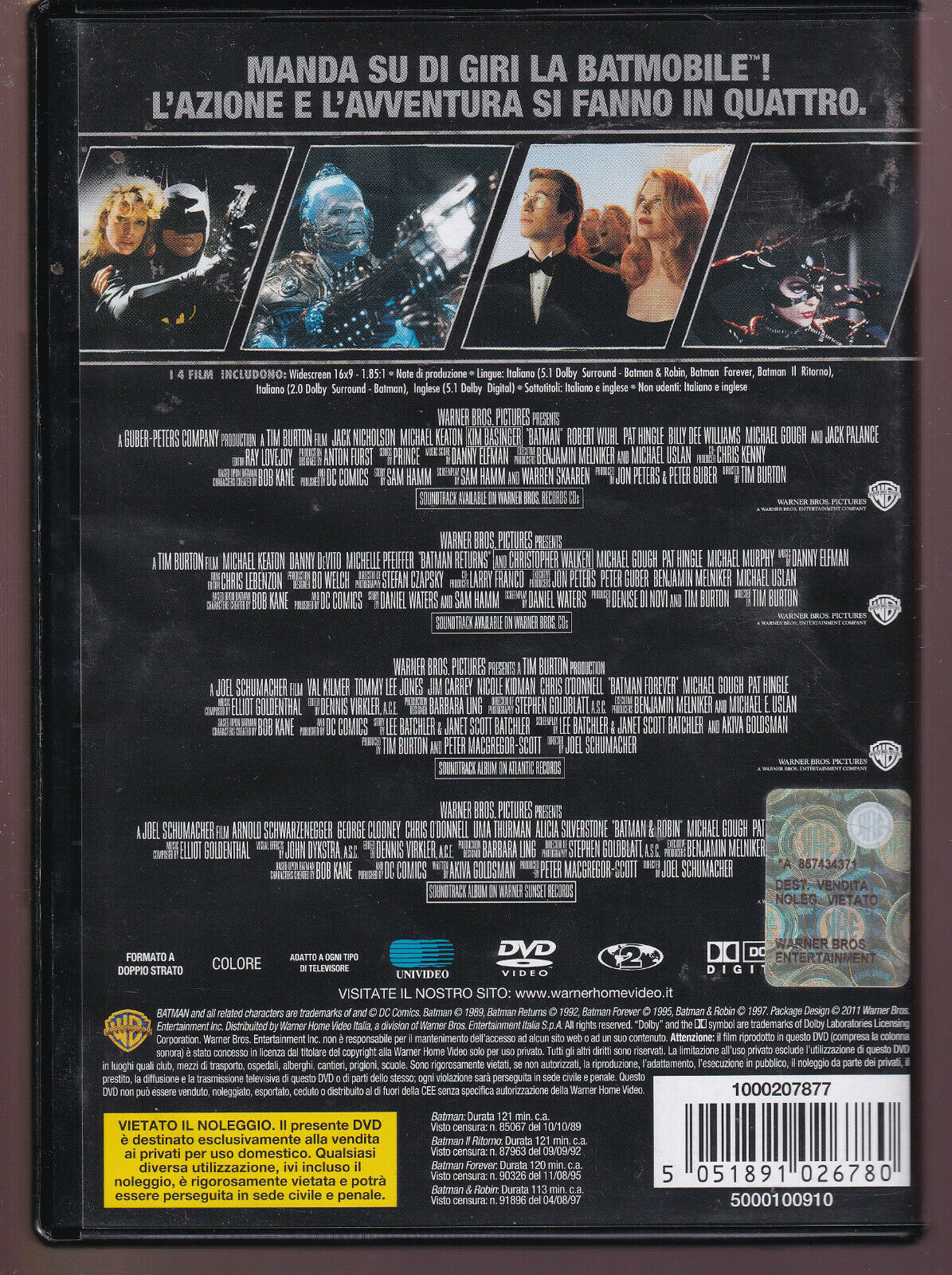 EBOND Batman Collection 4 Film DVD DB723669 - Image 2
