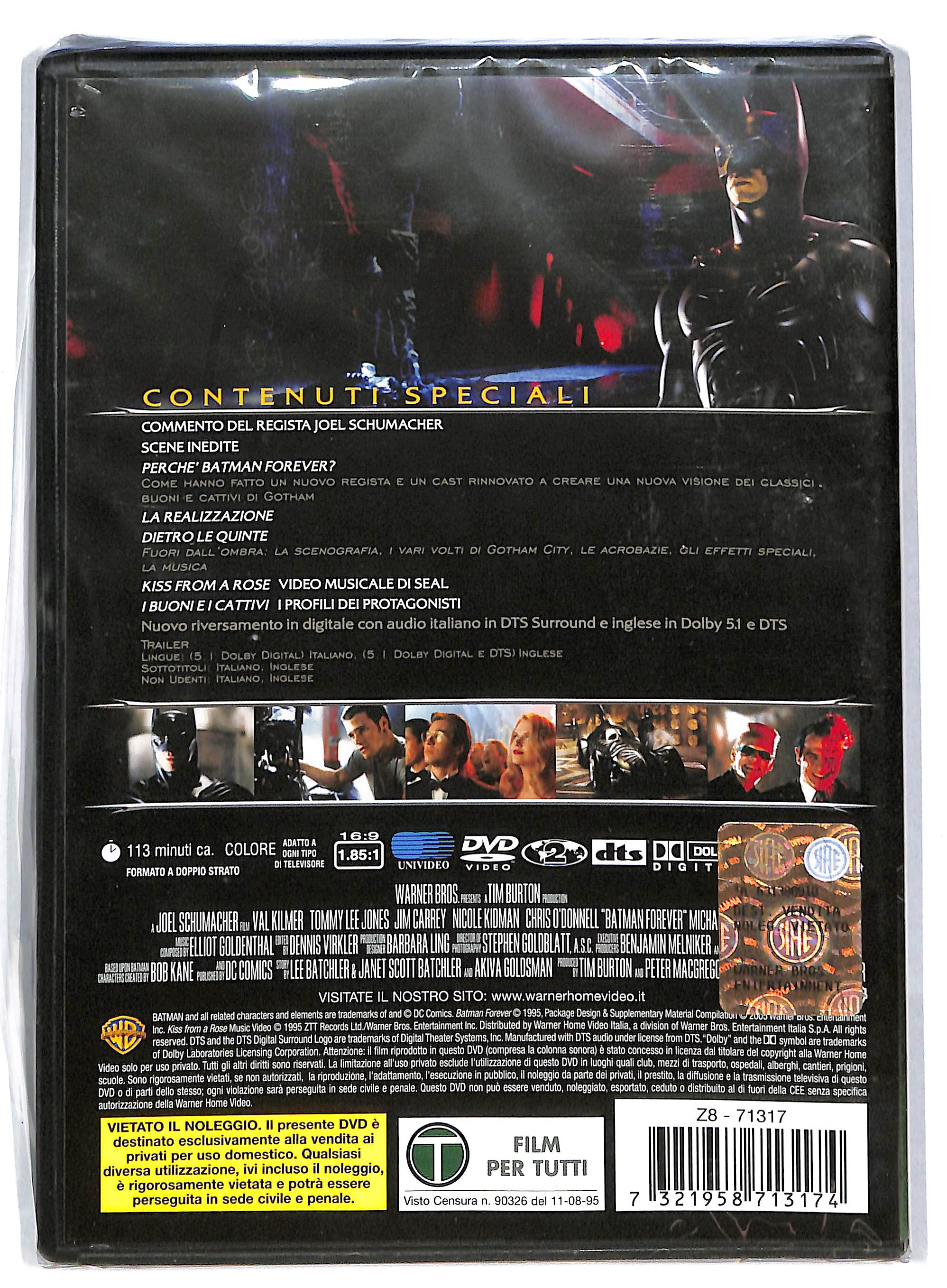 EBOND Batman Forever EDIZIONE SPECIALE 2 dischi DVD DB773321 - Image 2