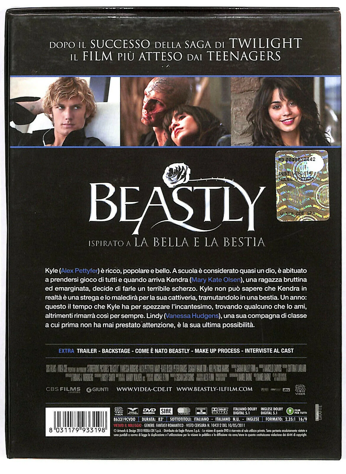 EBOND Beastly Lenticular NOLEGGIO DVD DB720124 - Image 2