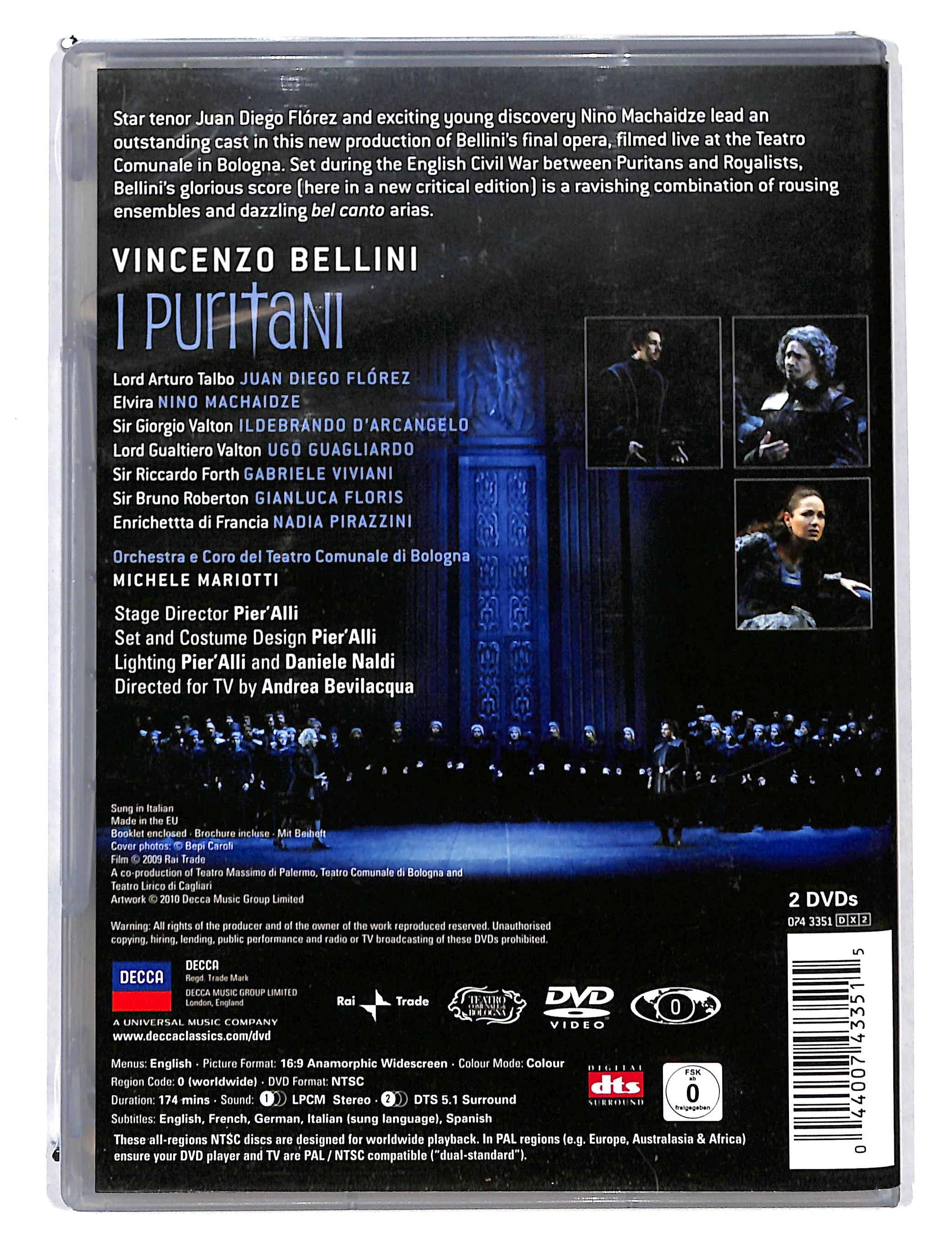 EBOND Bellini i Puritani Florez Machaidze d'arcangelo DVD DB740110 - Image 2