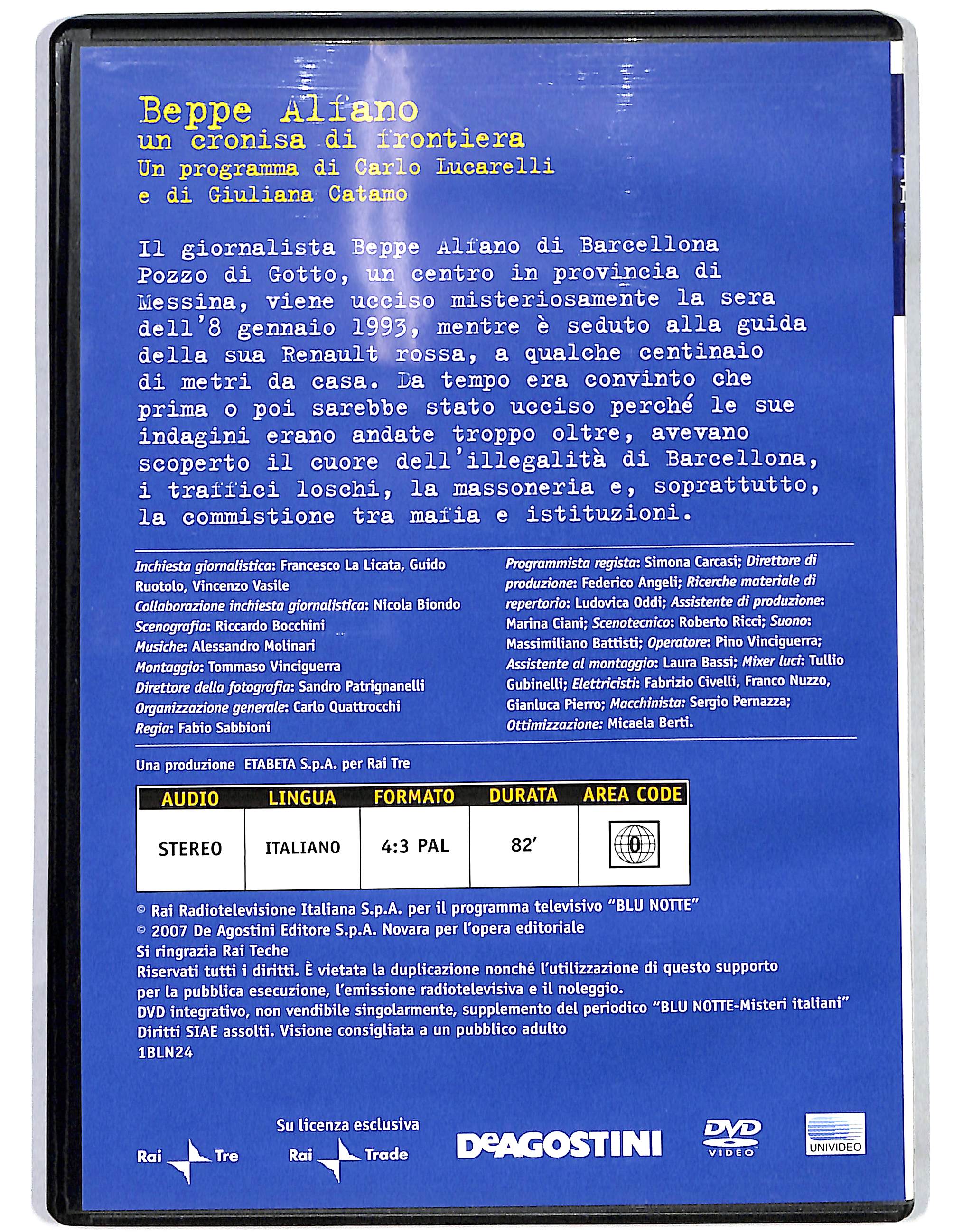 EBOND Beppe Alfano un cronista di frontiera vol.24 EDITORIALE DVD DB713949 - Image 2