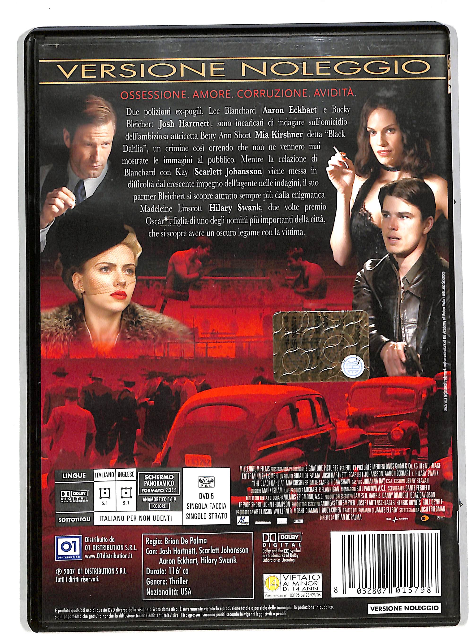 EBOND Black Dahlia NOLEGGIO DVD DB732610 - Image 2