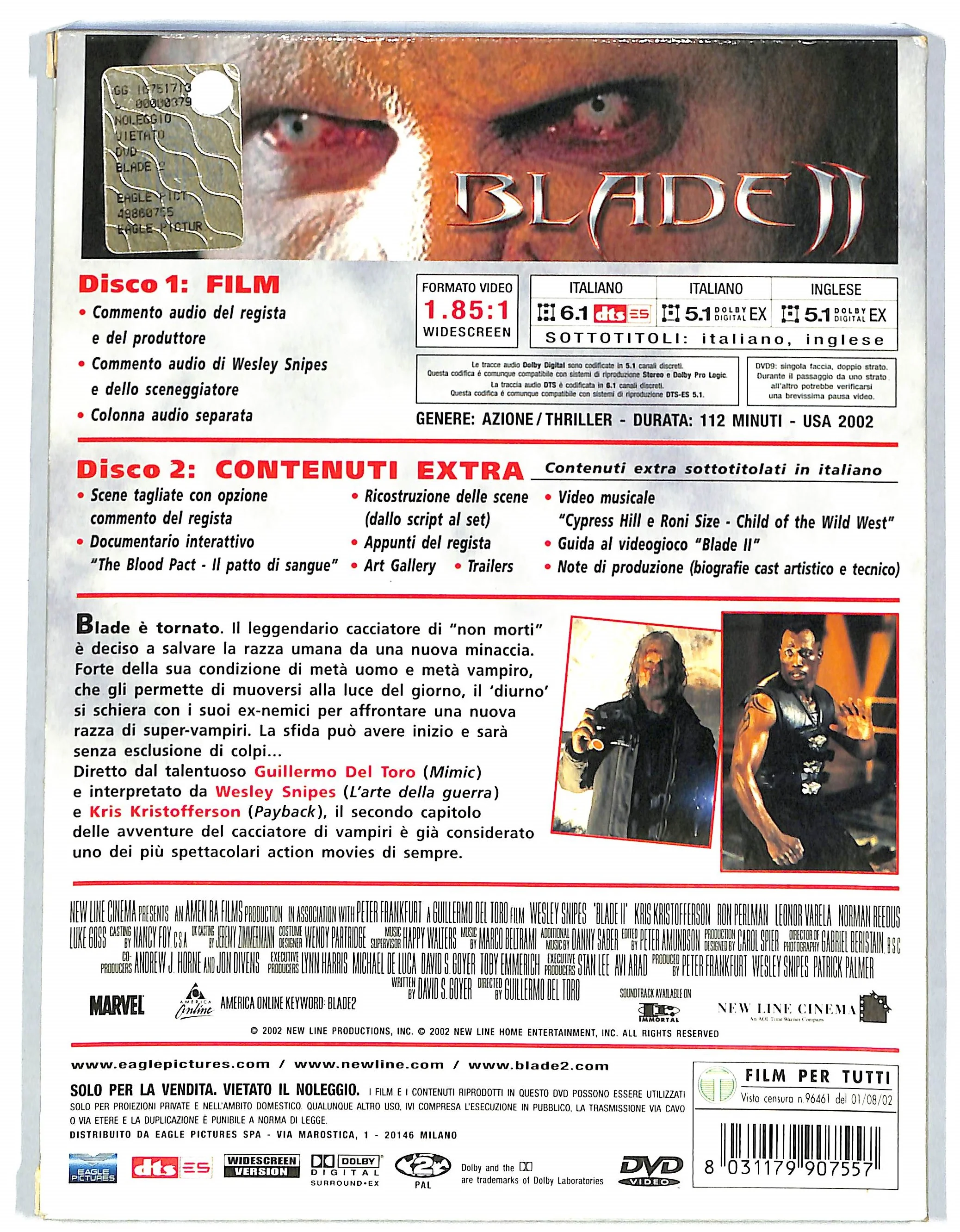 EBOND Blade 2 (2 dischi) DIGIPACK DVD DB740635 - Image 2