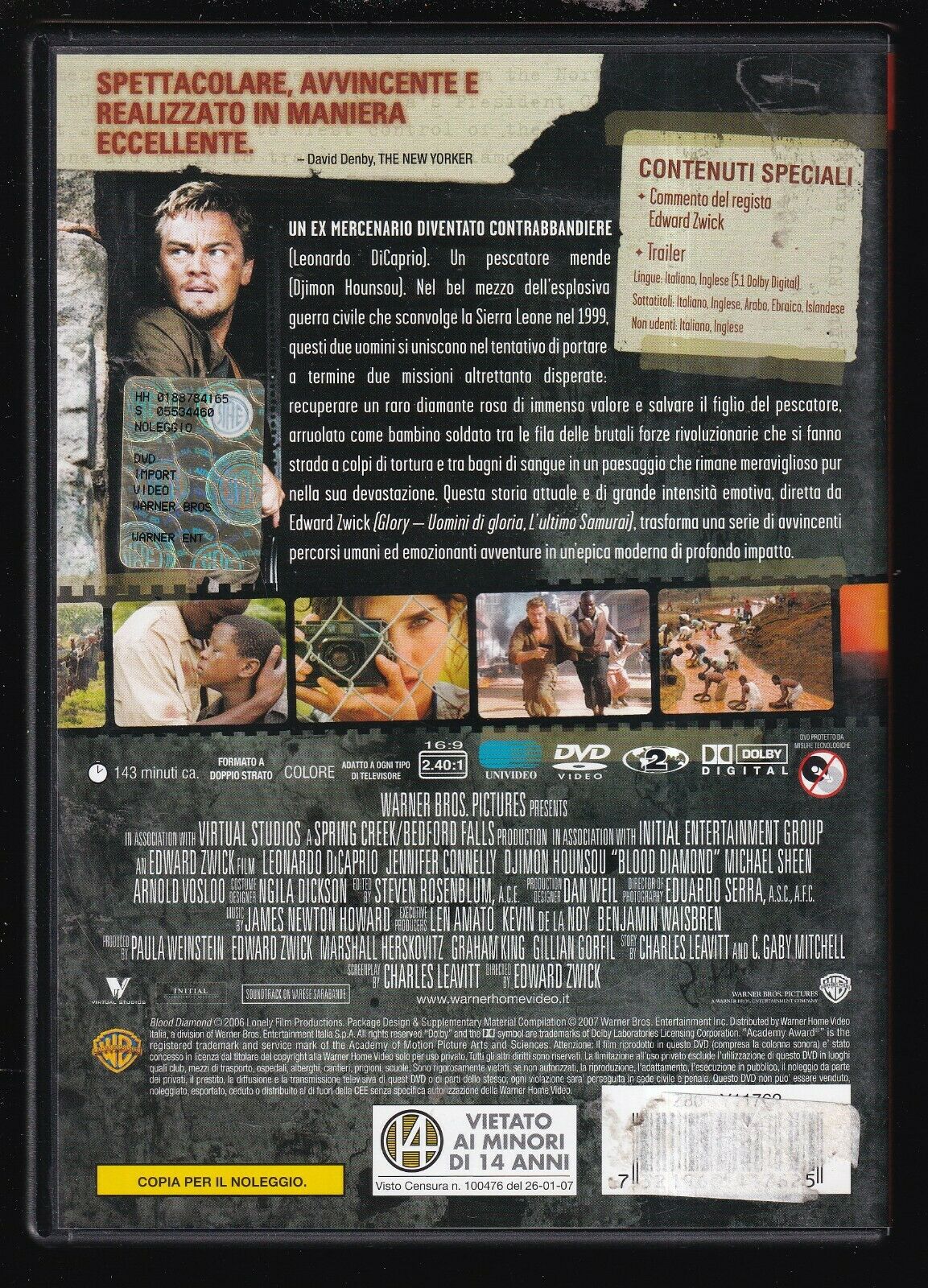 EBOND Blood Diamond Ex Noleggio DVD DB689943 - Image 2
