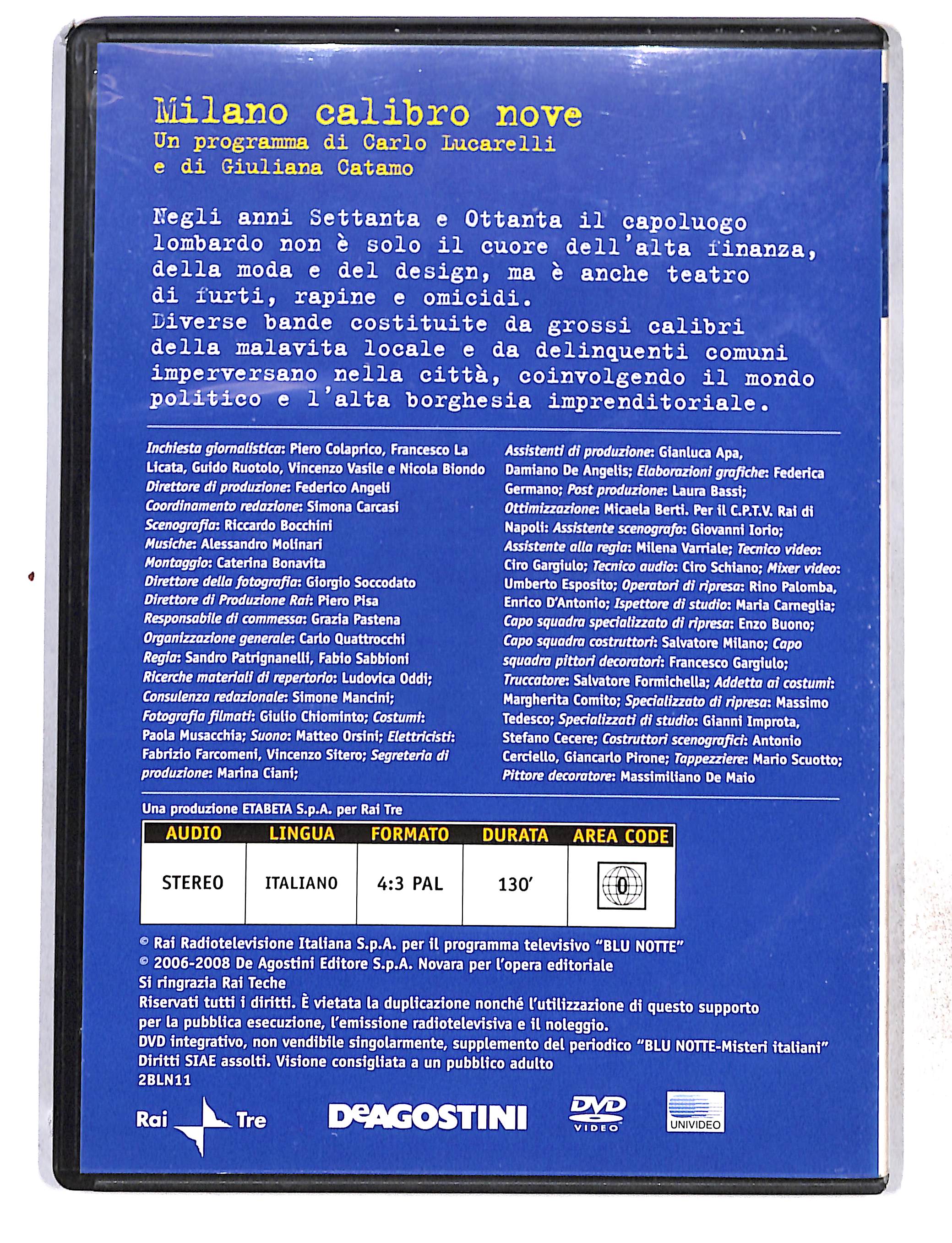 EBOND Blu Notte vol.11 Milano calibro nove EDITORIALE DVD DB772809 - Image 2