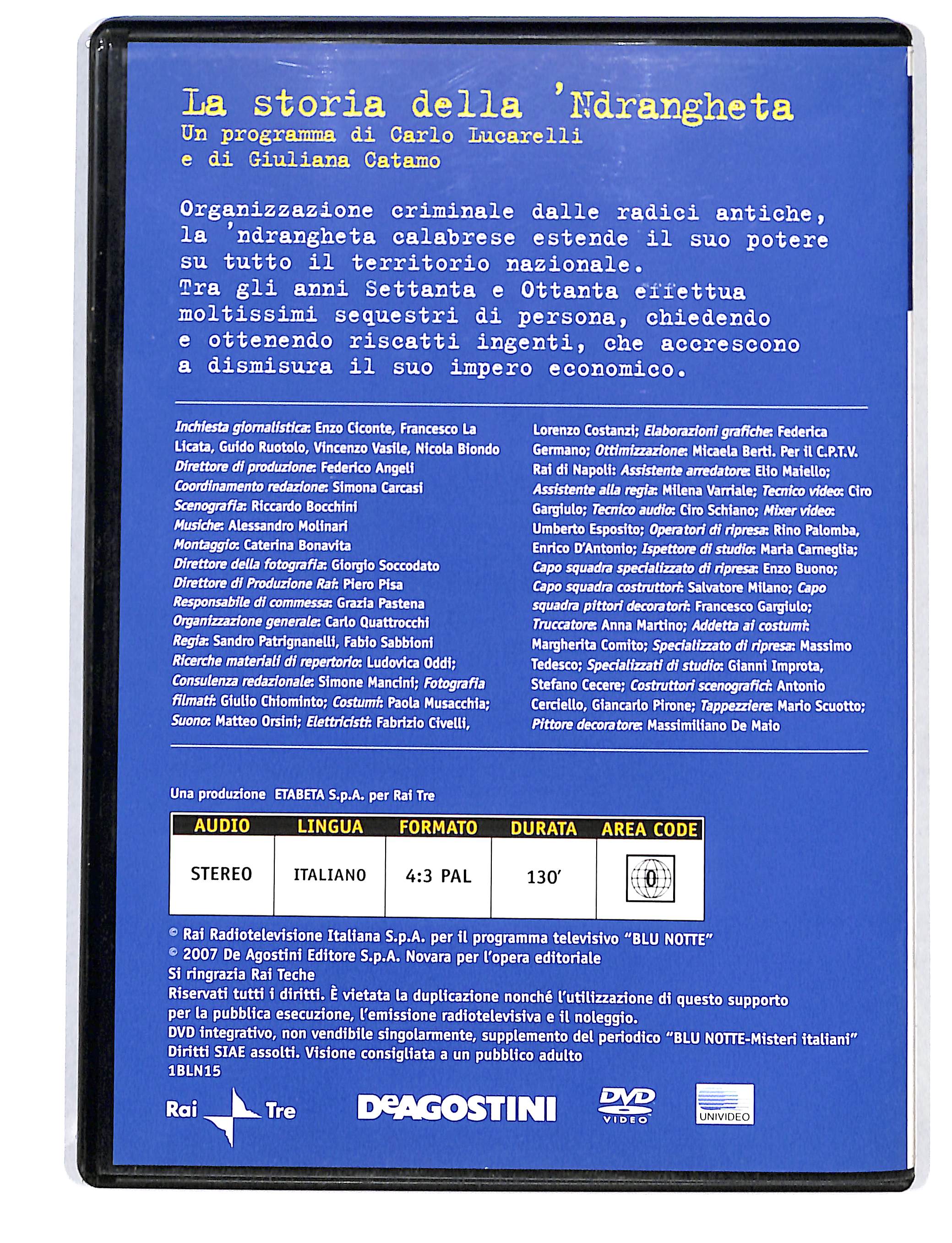 EBOND Blu Notte vol.15 - La storia della 'Ndrangheta DVD DB709927 - Image 2