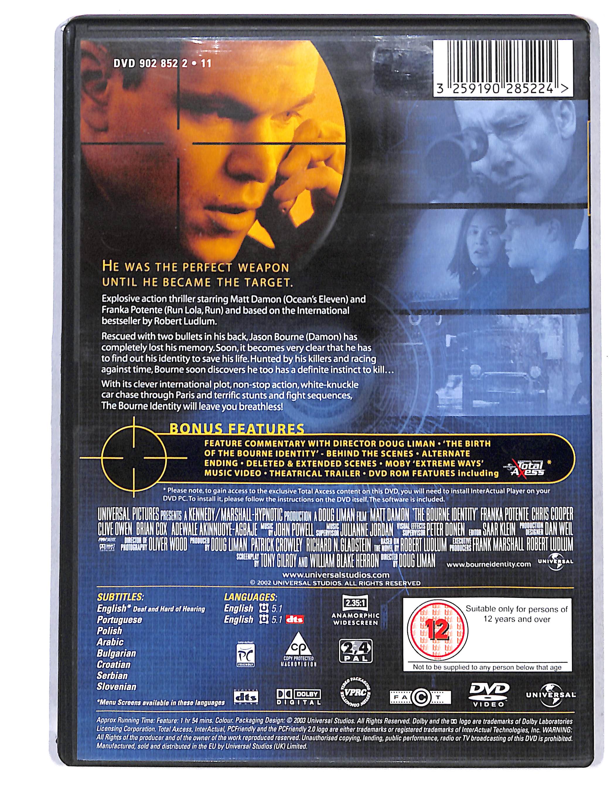 EBOND Bourne Identity Edizione: Regno Unito DVD DB753205 - Image 2