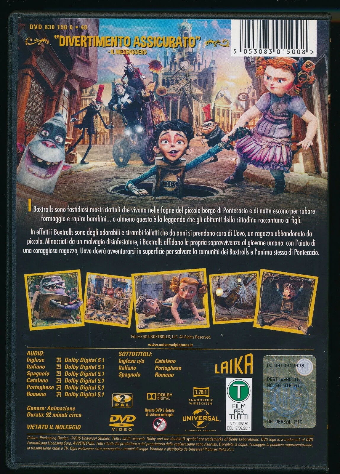 EBOND Boxtrolls - Le Scatole Magiche DVD DB730132 - Image 2