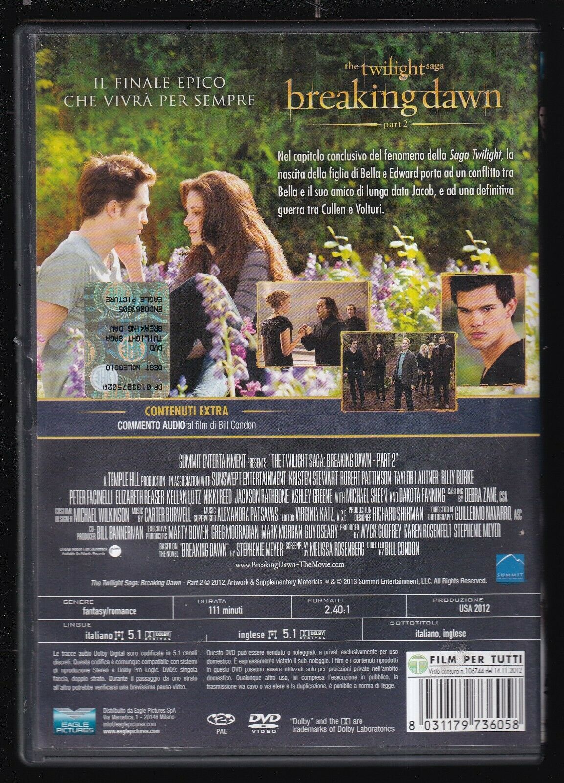 EBOND Breaking Dawn - Parte 2 The Twilight Saga Ex Noleggio DVD DB758913 - Image 2