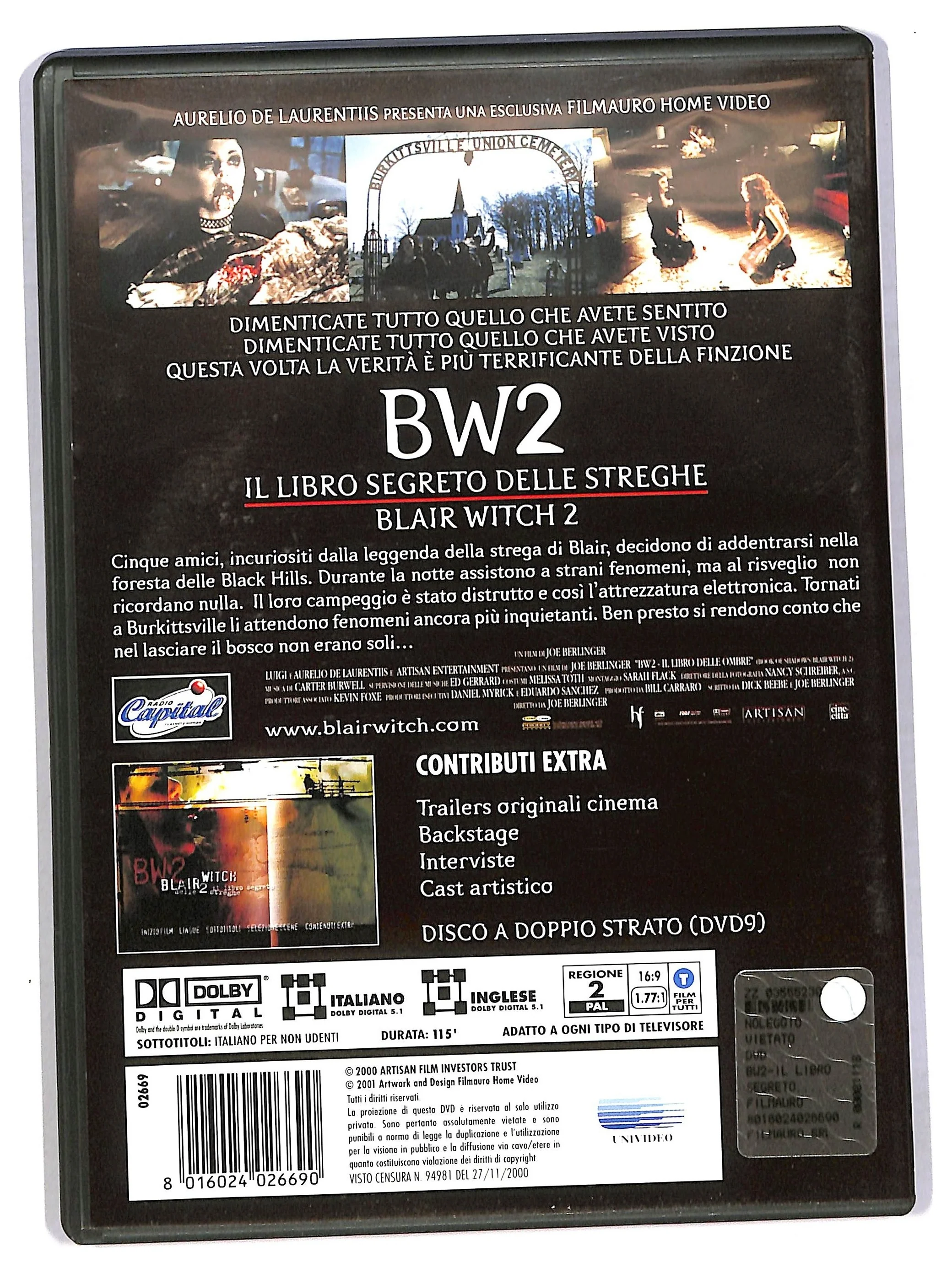 EBOND BW2 Il libro segreto delle streghe 2 DVD DB752460 - Image 2