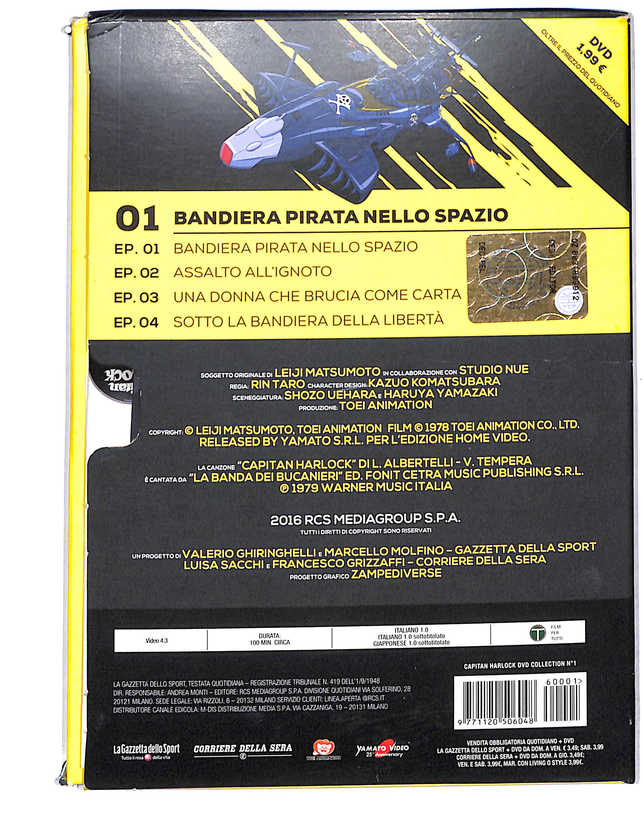 EBOND Capitan Harlock vol.1 bandiera pirata nello spazio DVD DB753146 - Image 2