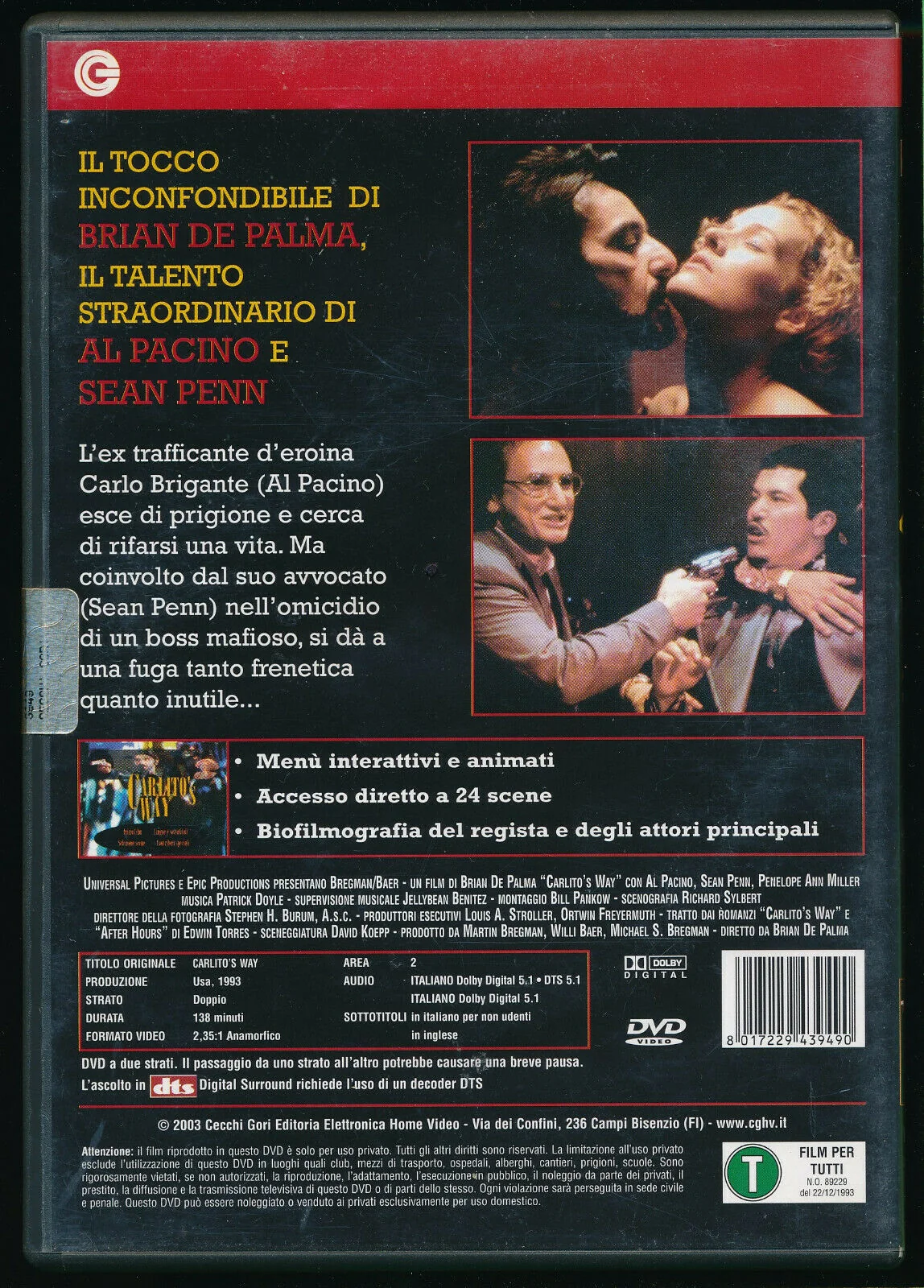 EBOND Carlito's Way NOLEGGIO DVD DB740827 - Image 2