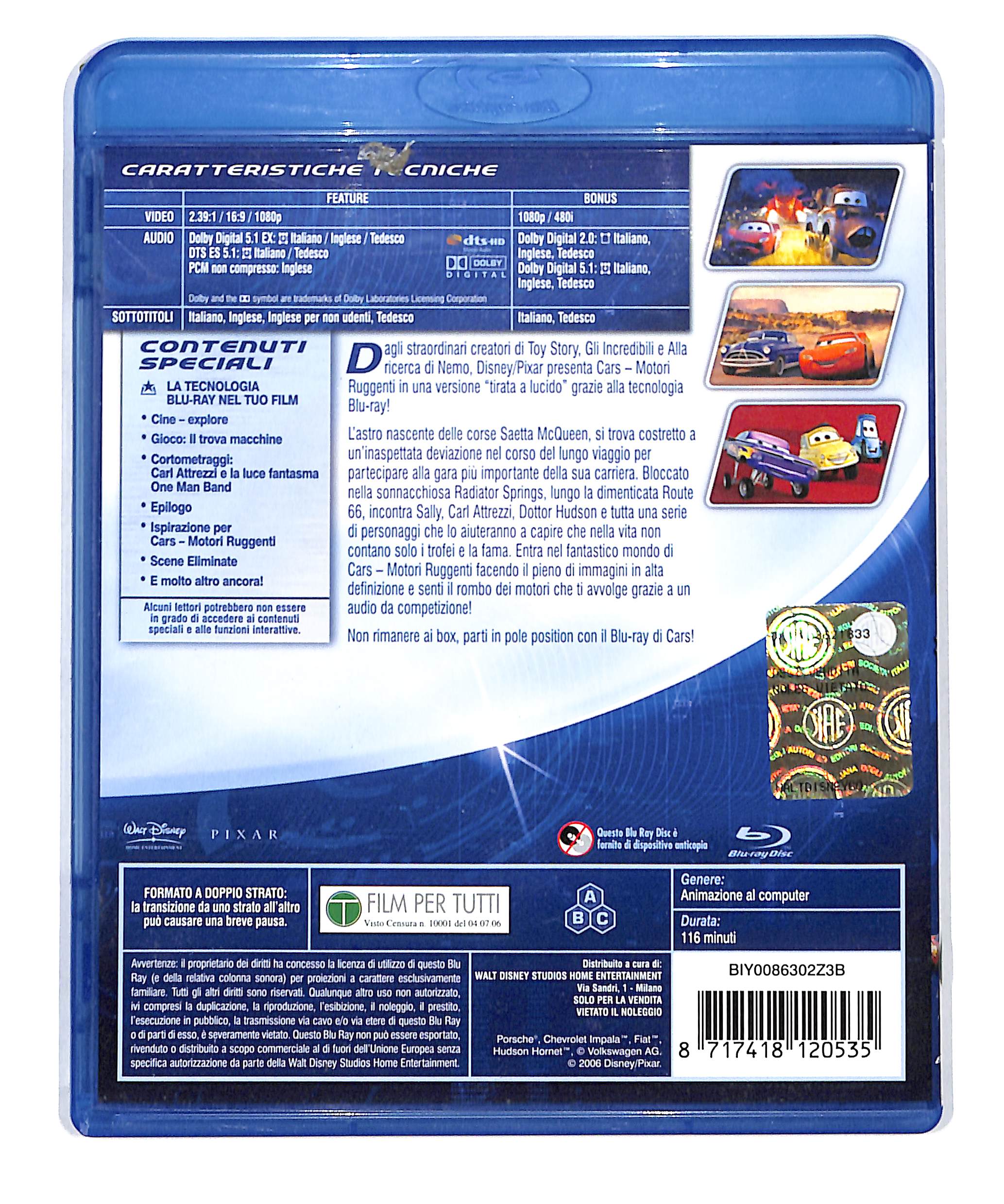 EBOND Cars - Motori Ruggenti BLURAY DB715431 - Image 2