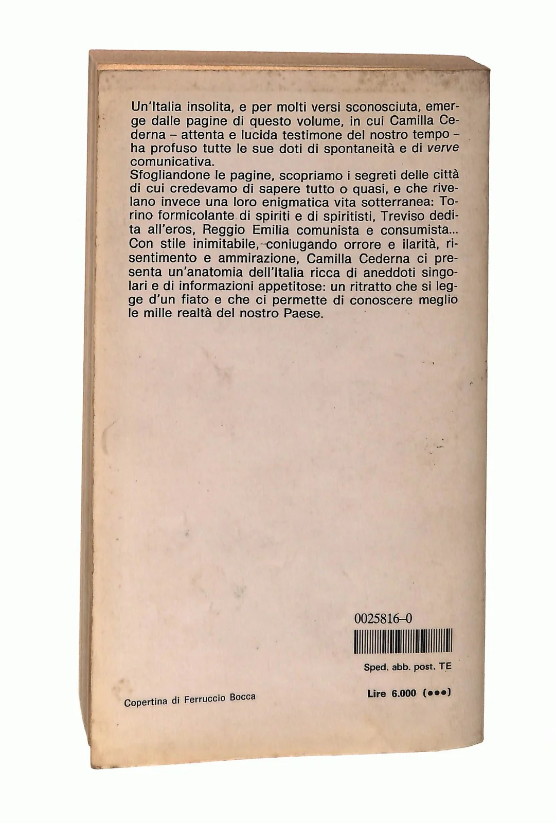 EBOND Casa Nostra Camilla Cederna Mondadori 1985 Libro LI046753 - Image 2