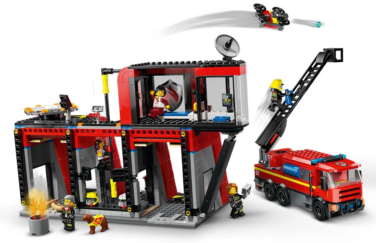 LEGO 60414 Caserma dei pompieri e autopompa - Image 4