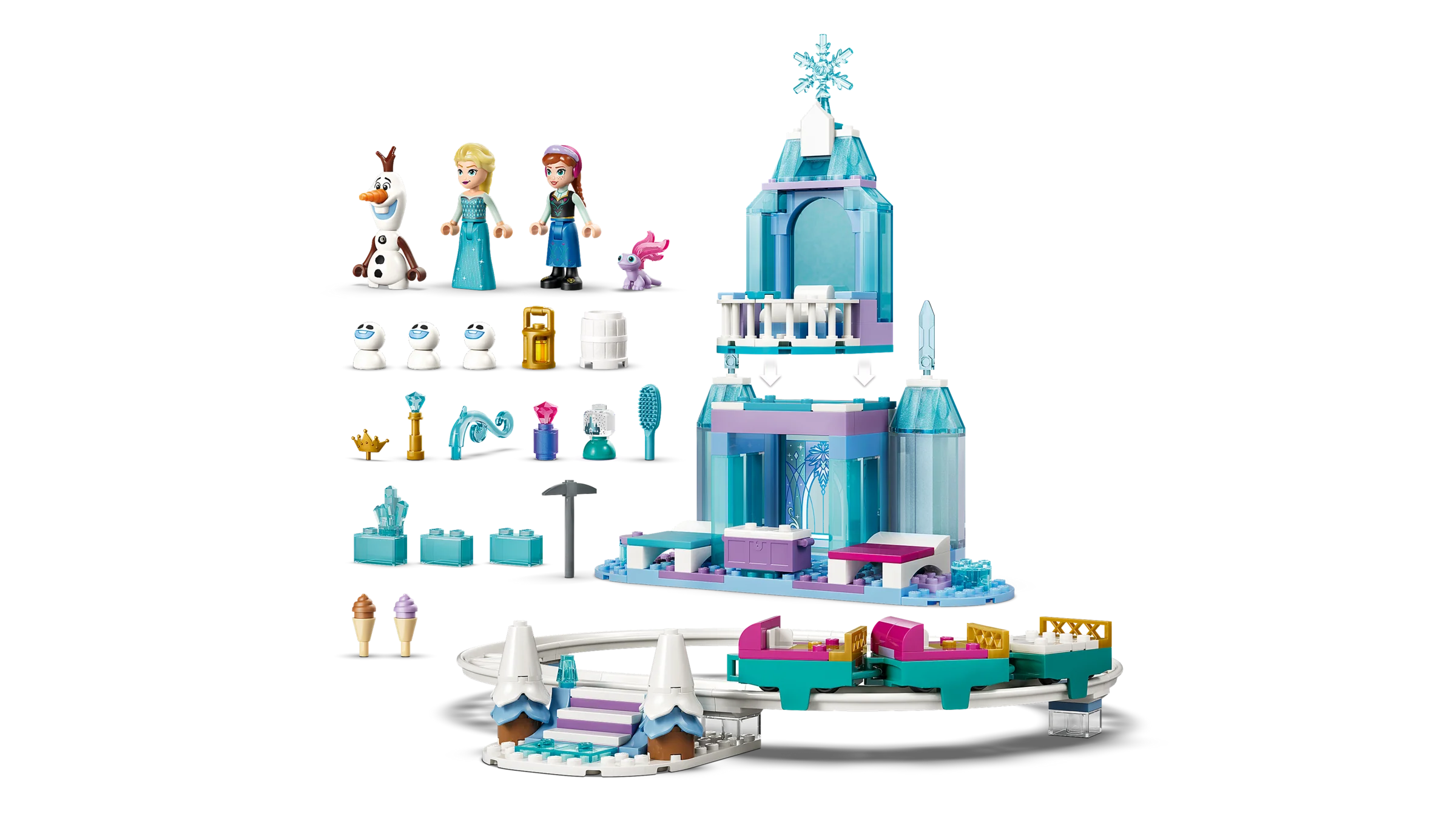 LEGO 43281 Castello di ghiaccio di Elsa e avventura sulla neve - Image 3